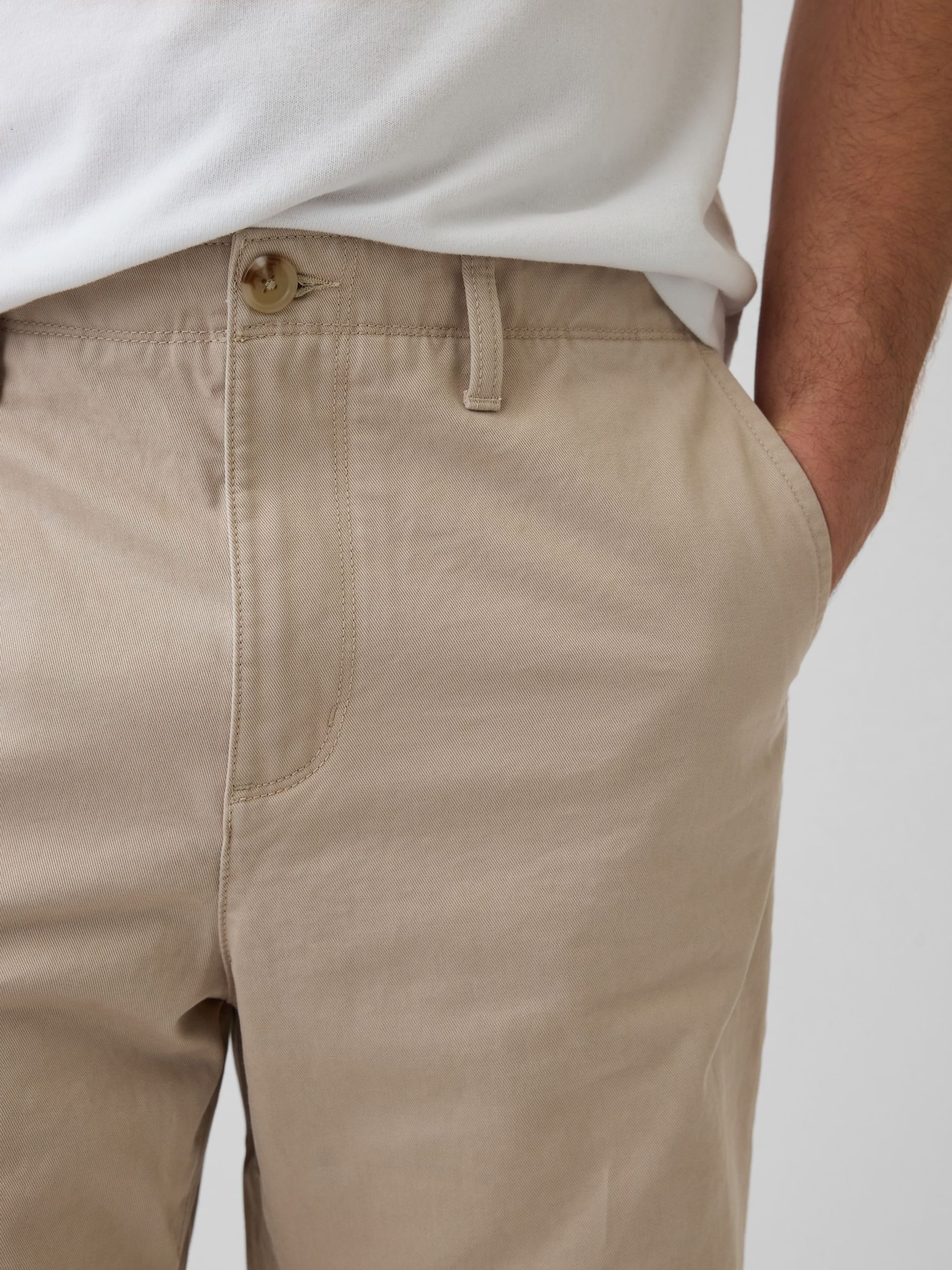 Beige Heavyweight Twill Baggy Chinos - Image 5 of 6