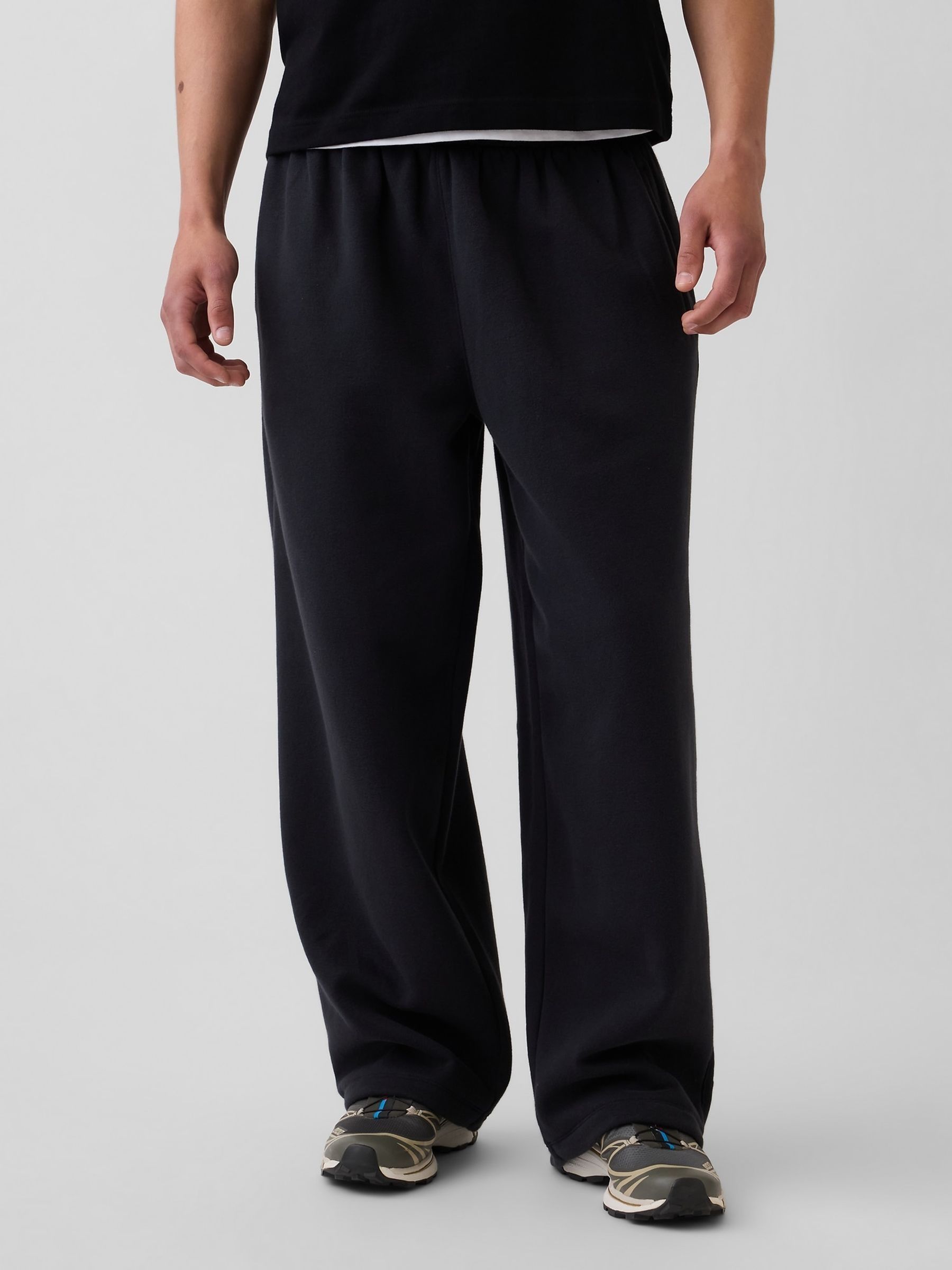 Black Vintage Soft Baggy Joggers - Image 1 of 5