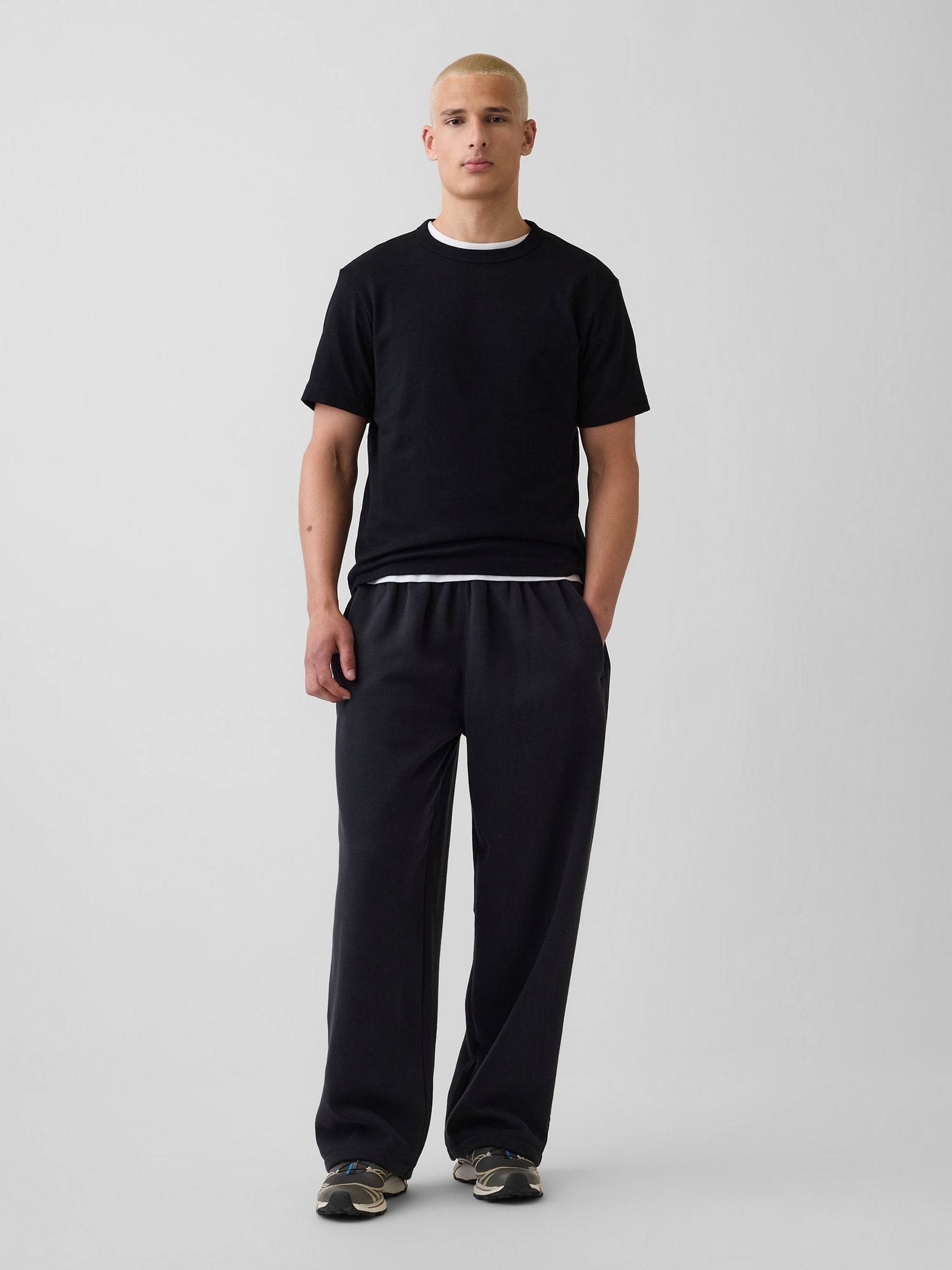 Black Vintage Soft Baggy Joggers - Image 4 of 5