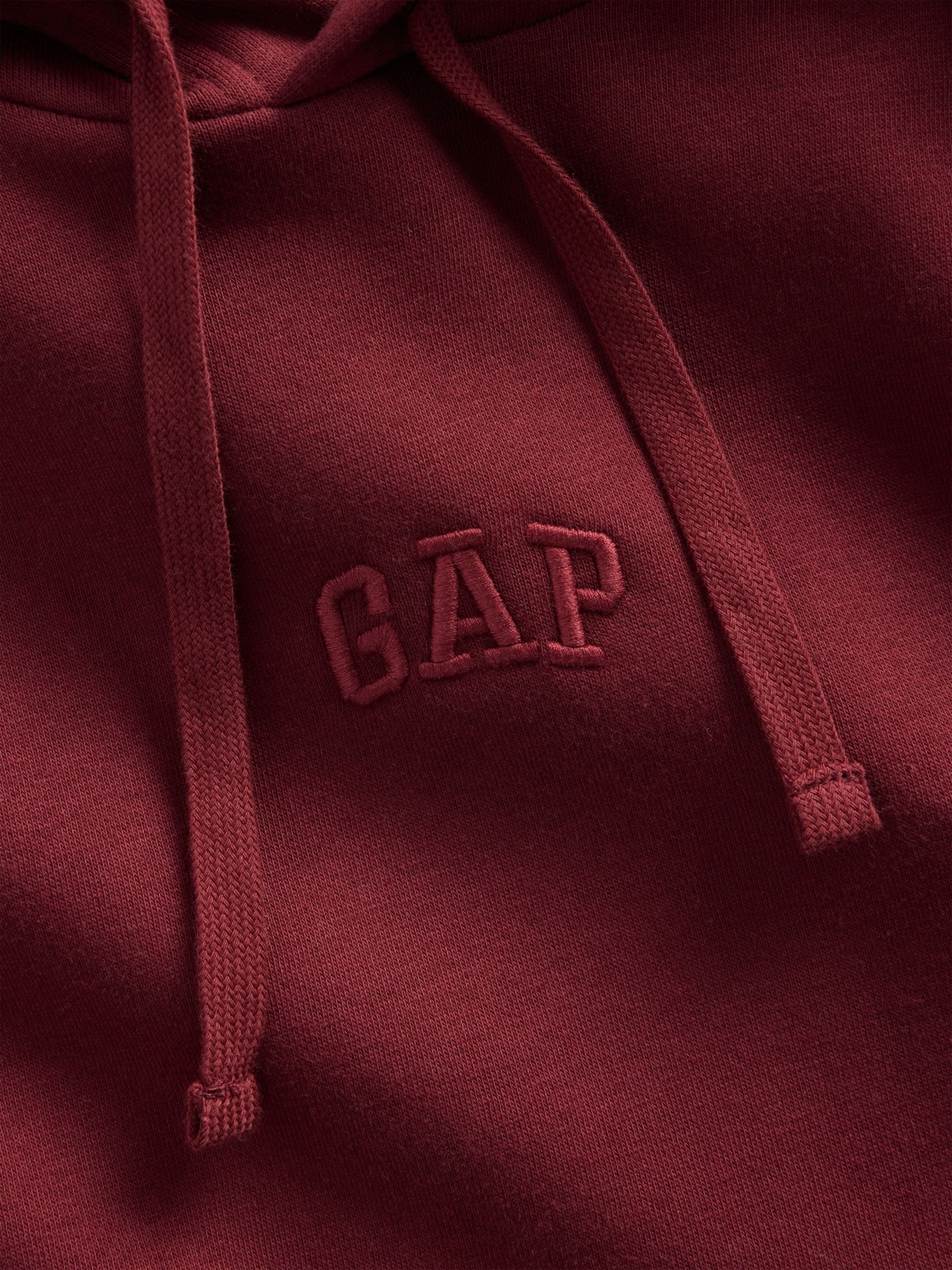 Red Relaxed Mini-Logo Hoodie - Image 3 of 3