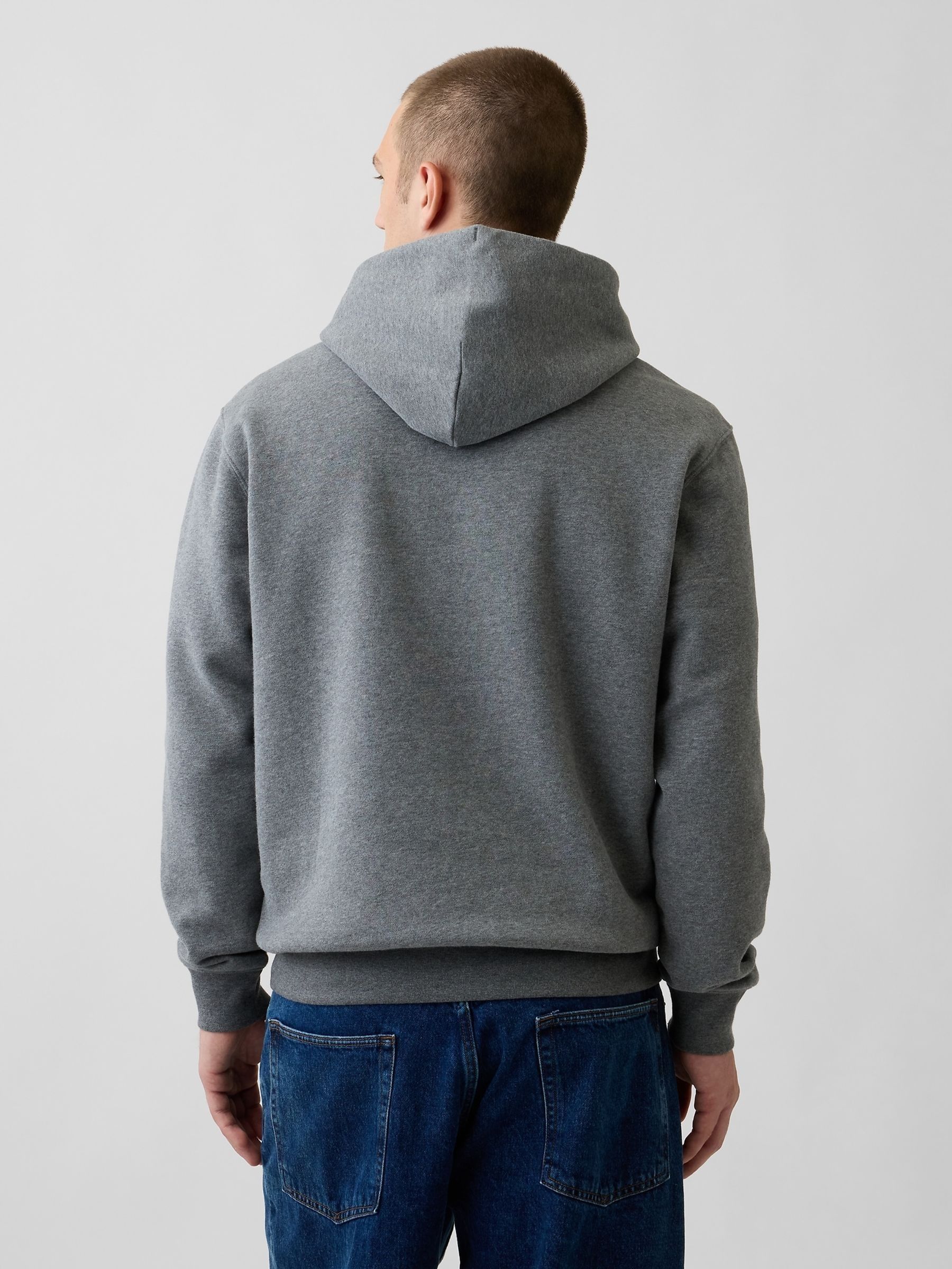Grey/Red VintageSoft Arch Logo Hoodie - Image 2 of 4