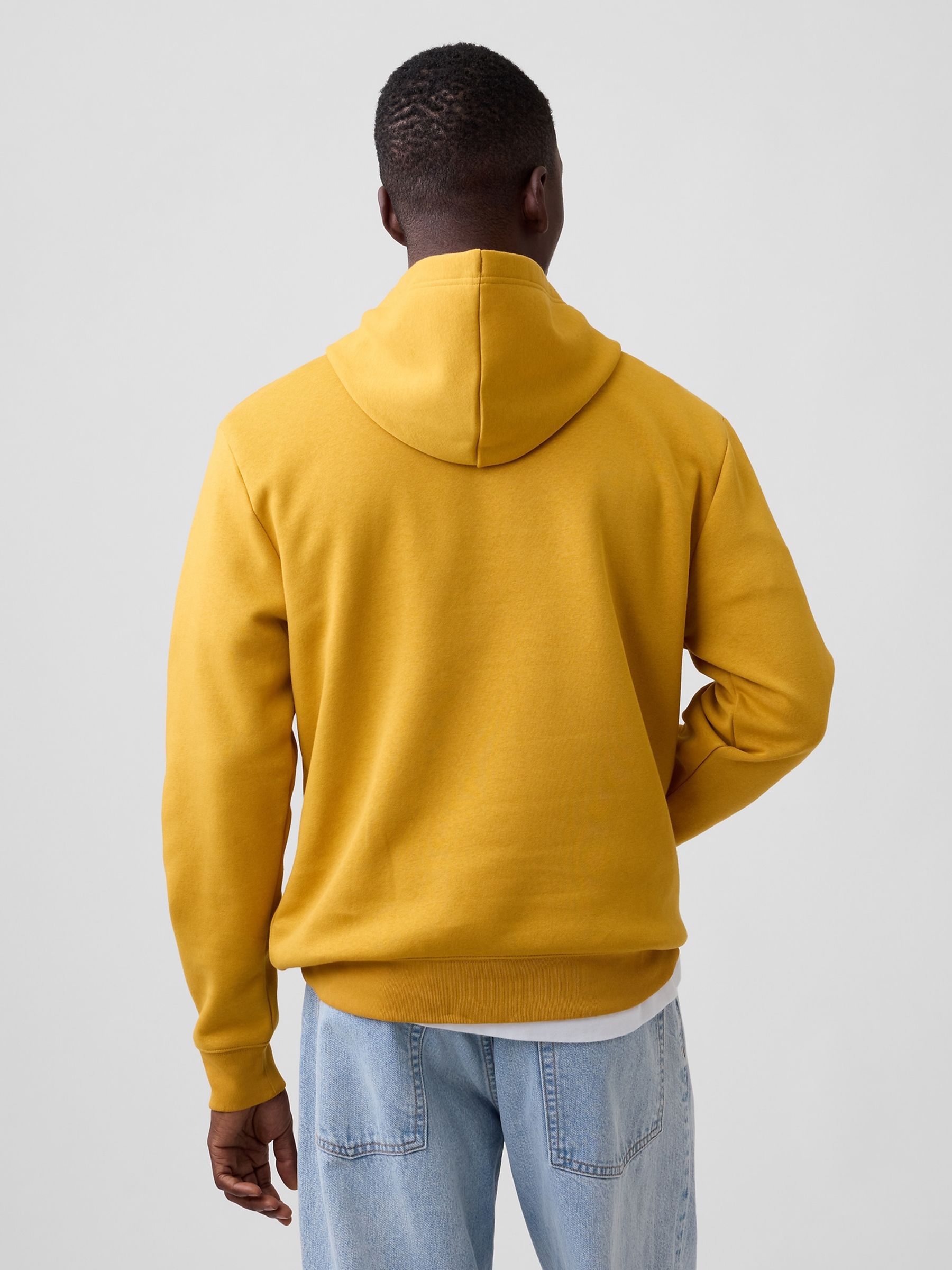 Yellow Relaxed Logo Hoodie - Image 2 of 4 Yellow Relaxed Logo Hoodie - Image 2 of 4