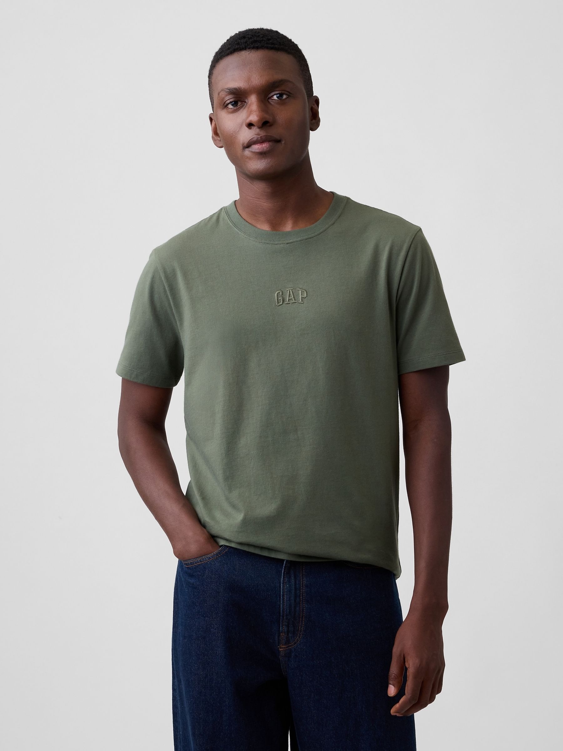 Green Everyday Soft Mini Logo Short Sleeve T-Shirt - Image 1 of 4