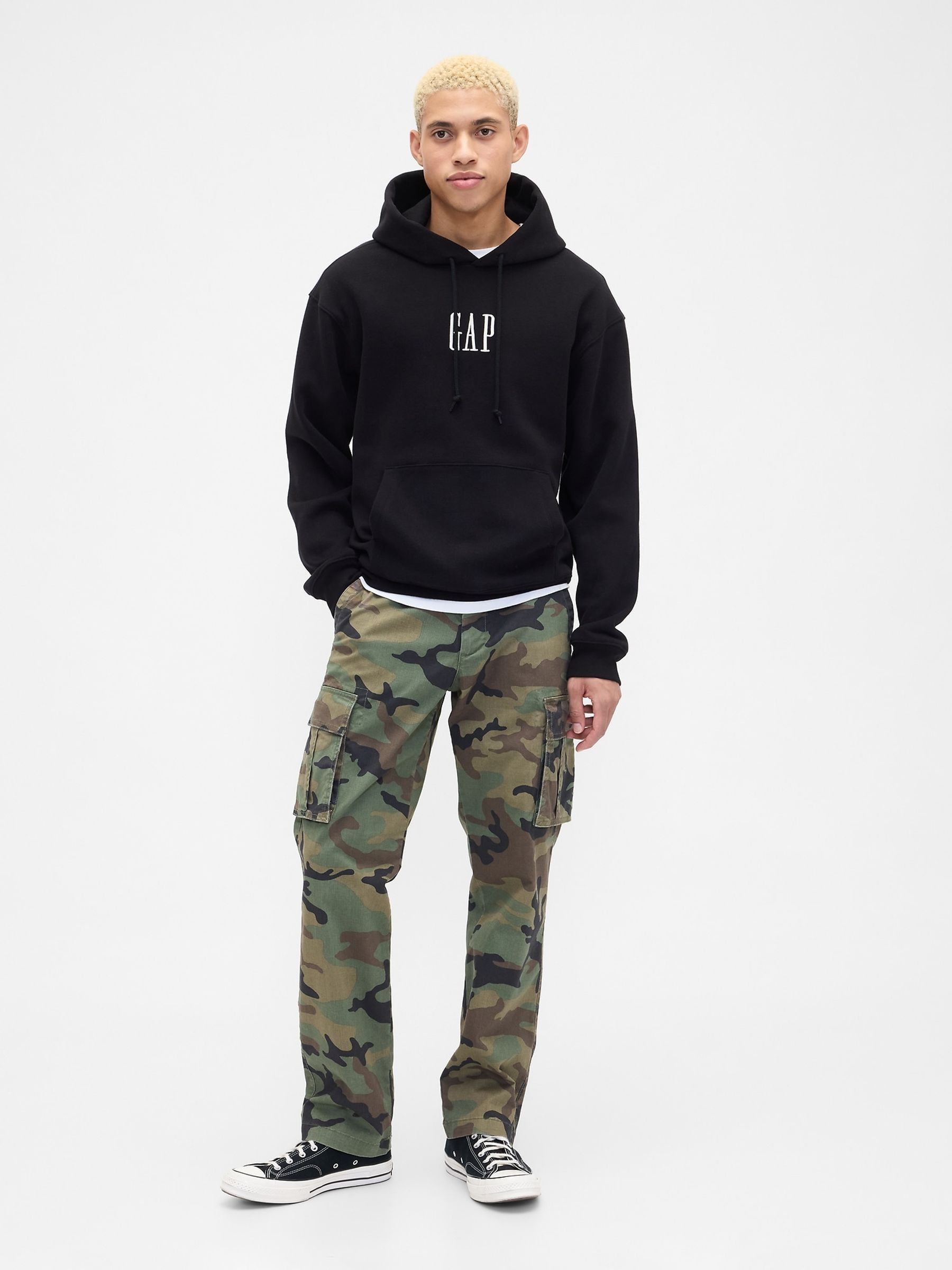 Black VintageSoft Oversized Mini-Logo Hoodie - Image 3 of 3