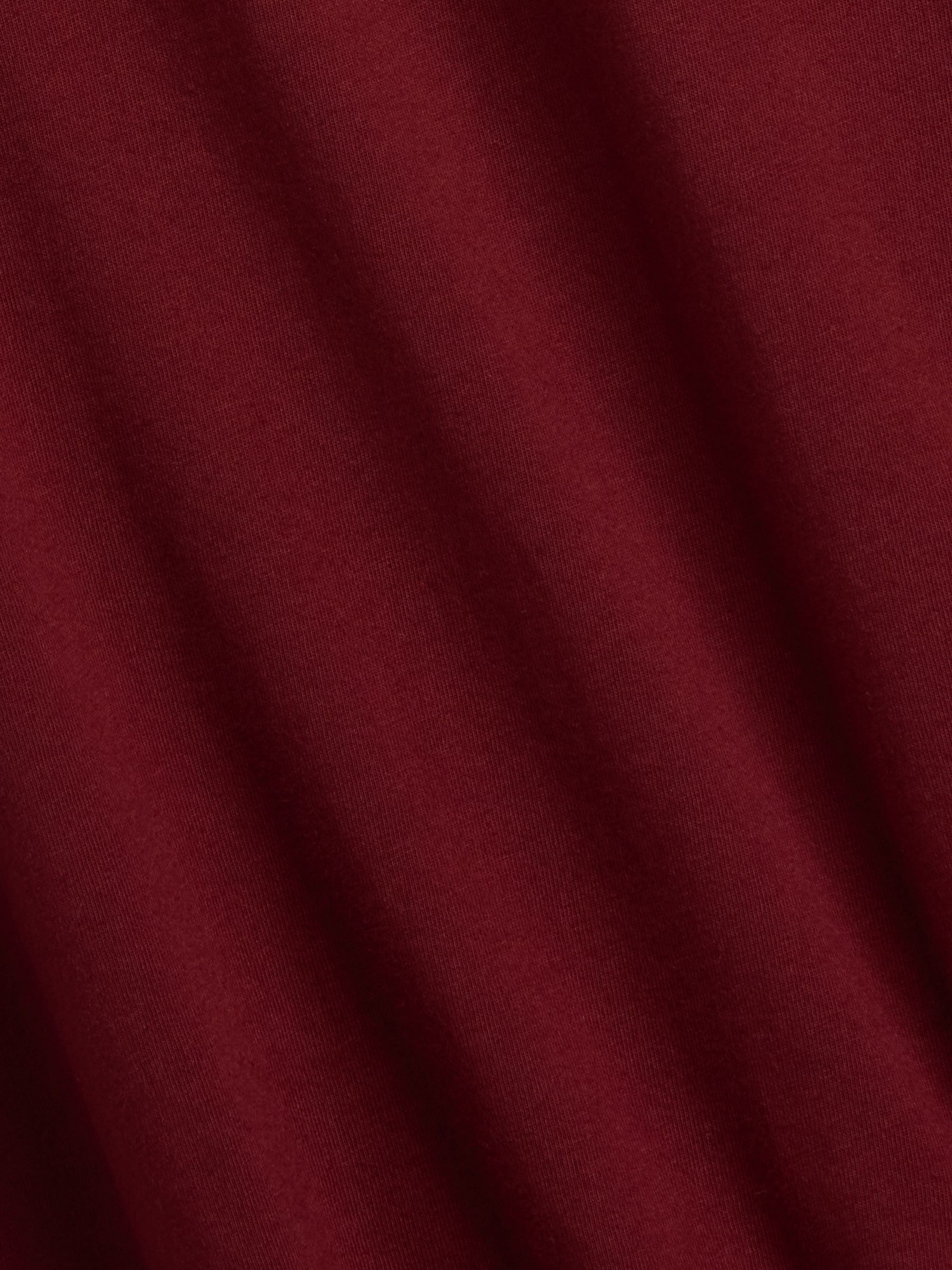 Burgundy Red Everyday Soft Crew Neck T-Shirt - Image 5 of 5