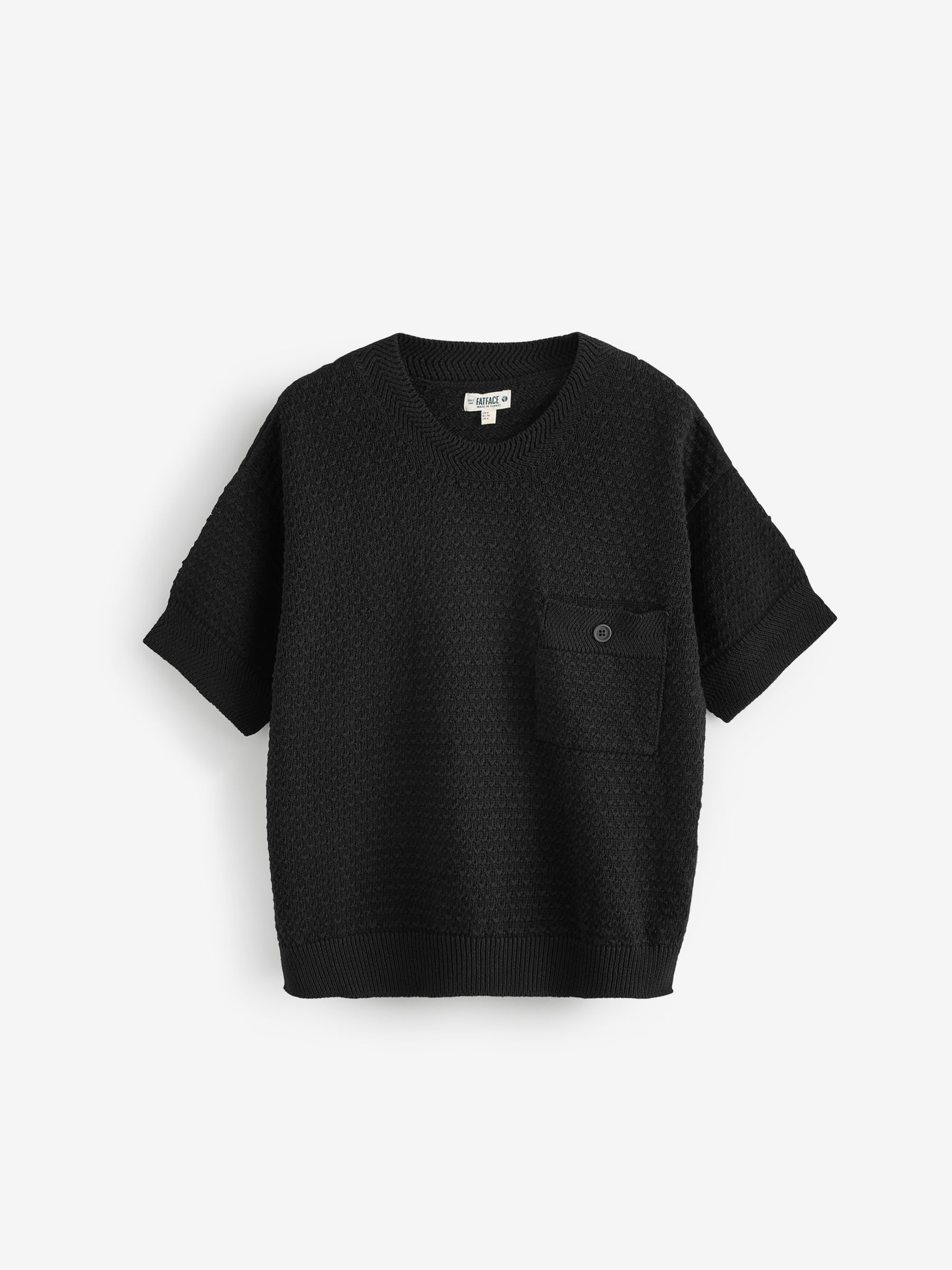 Black Sania Textured T-Shirt - Image 1 of 1