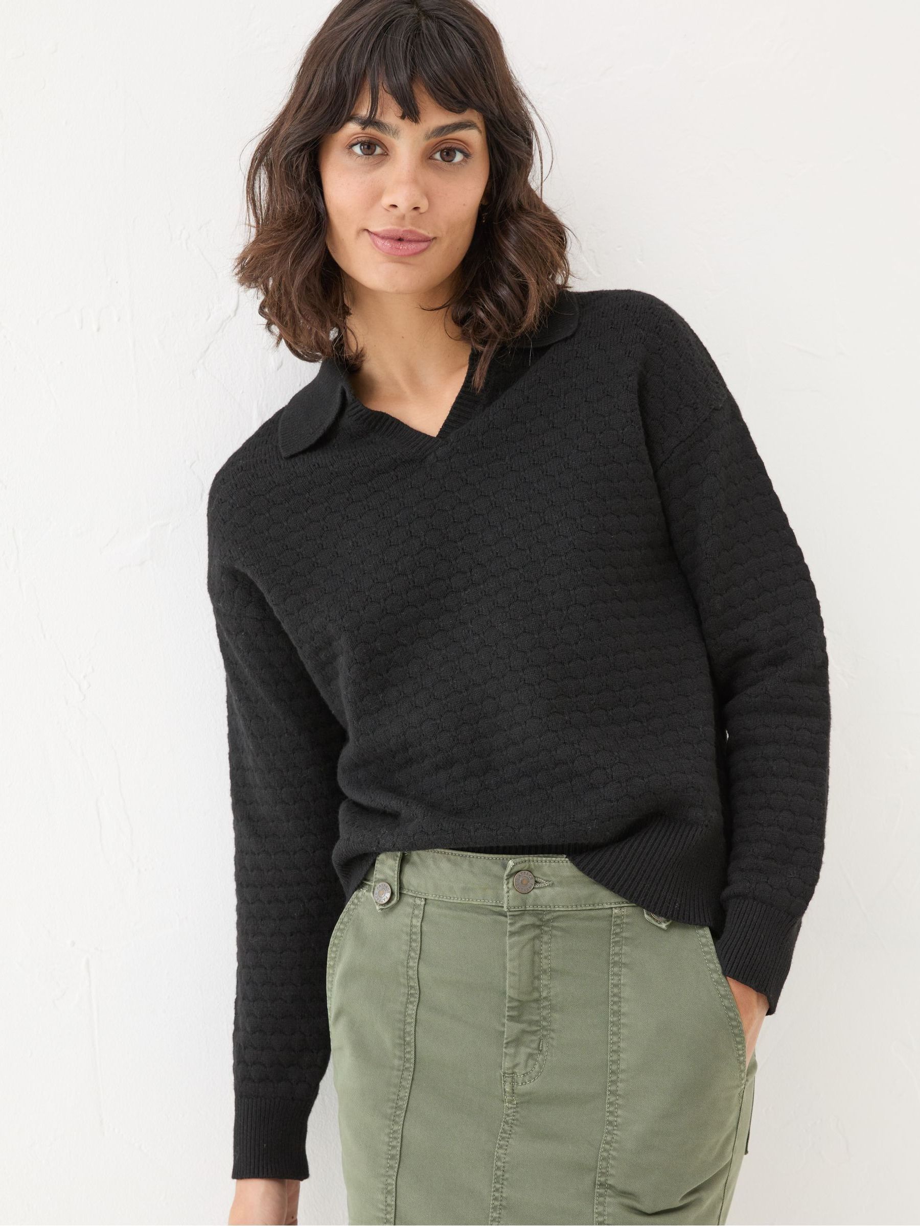 Black Bea Collar Jumper - Image 3 of 5