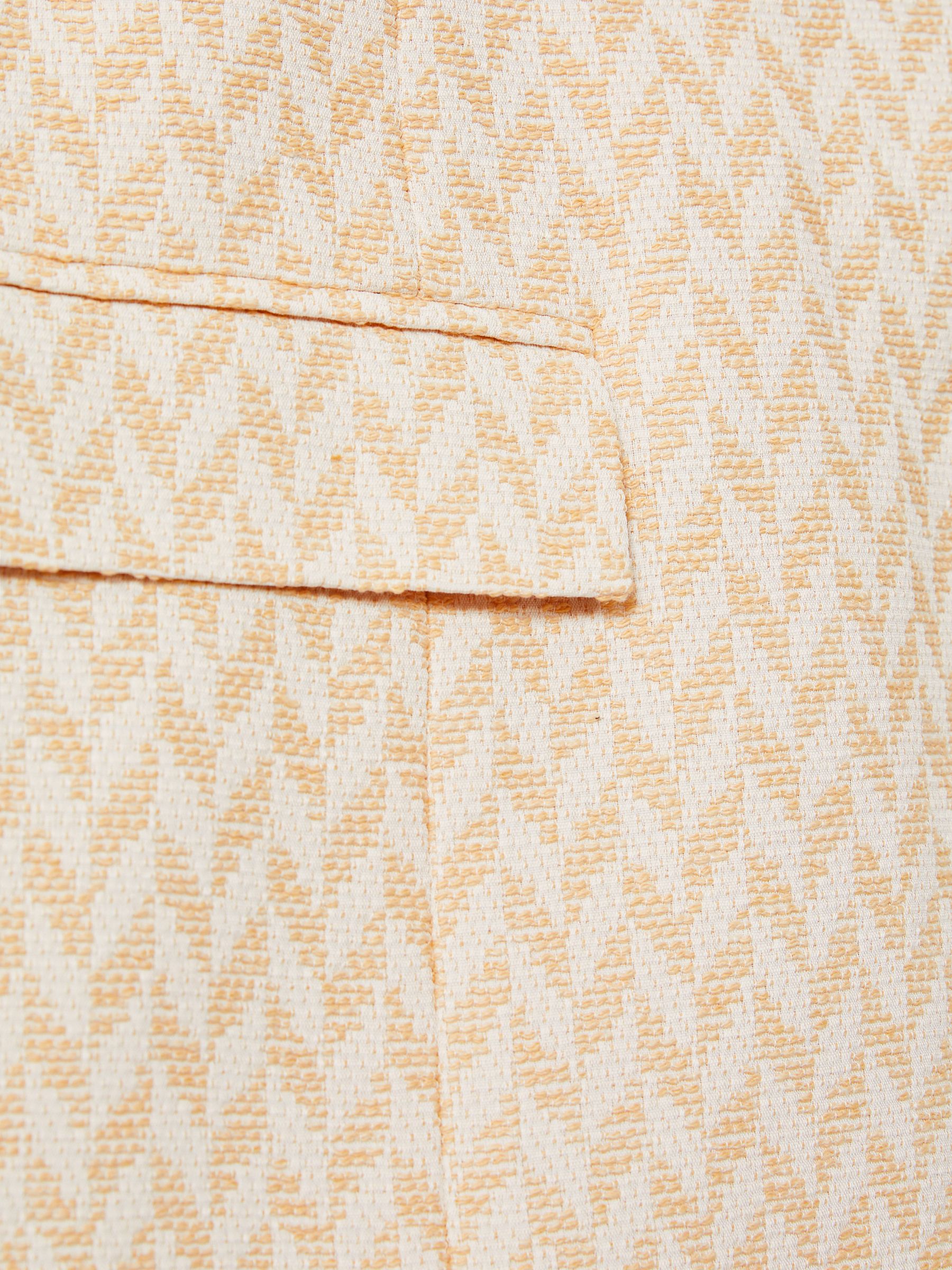 Anna Quan Chevron Weave Mini Skirt in Cream - Image 6 of 6