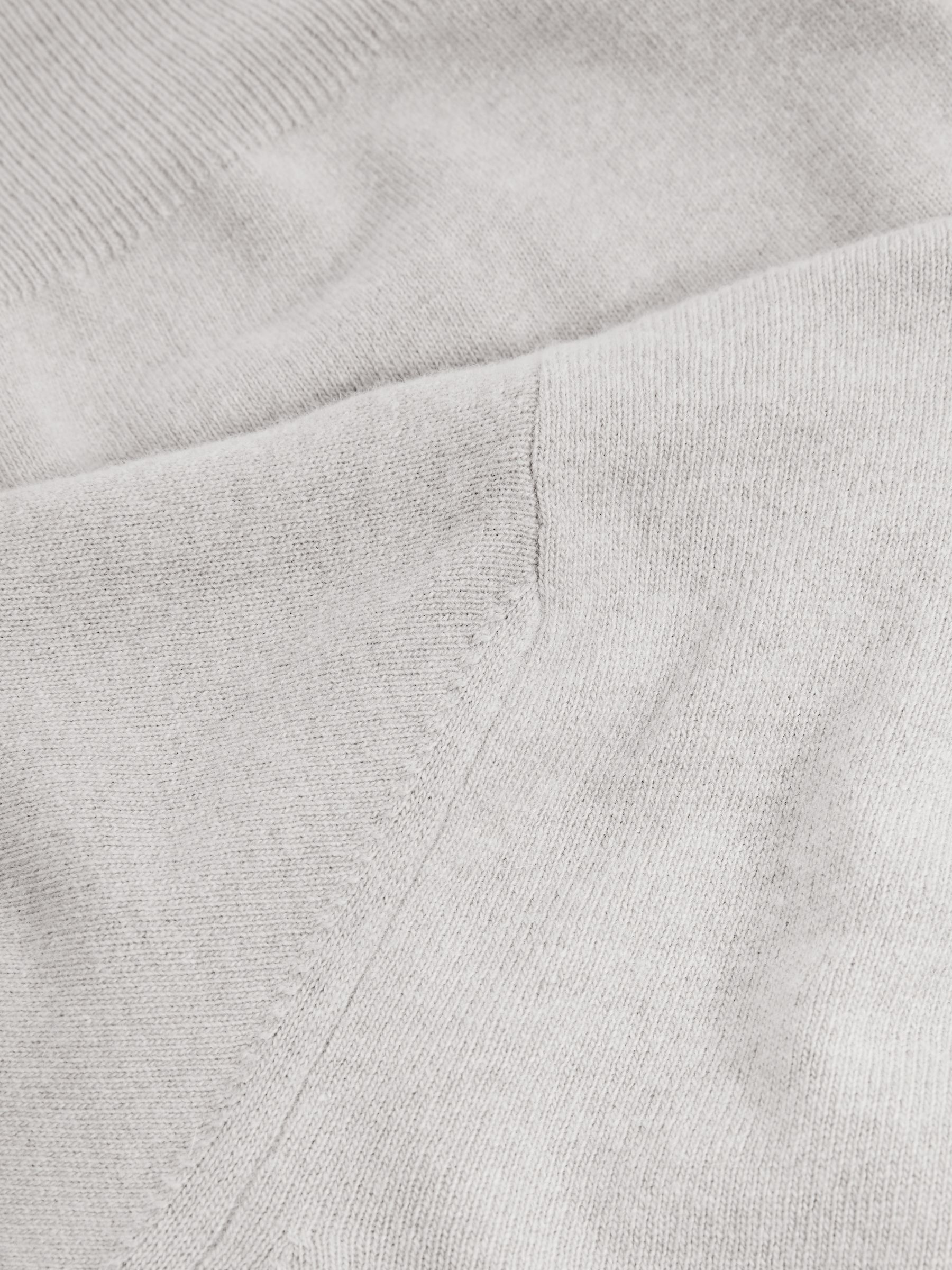 Oscar Jacobson Wool Blend Hoodie With Cashmere in Beige - Image 6 of 6