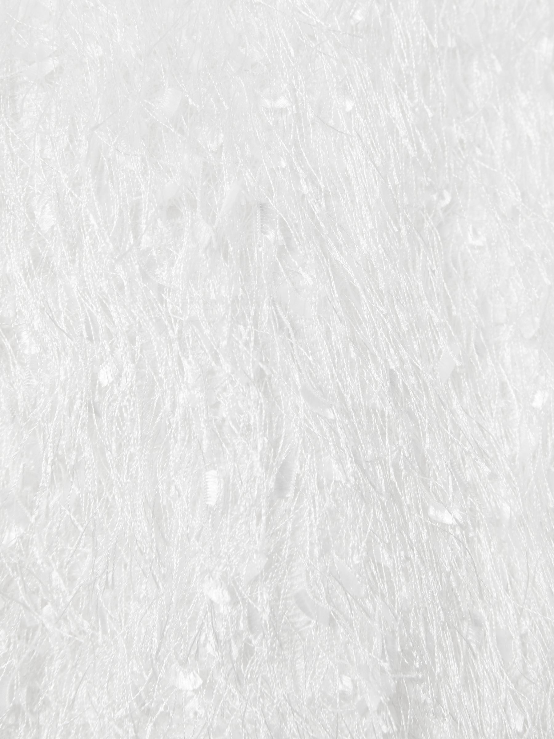 Anna Quan Feather Knit Mini Dress in White - Image 6 of 6