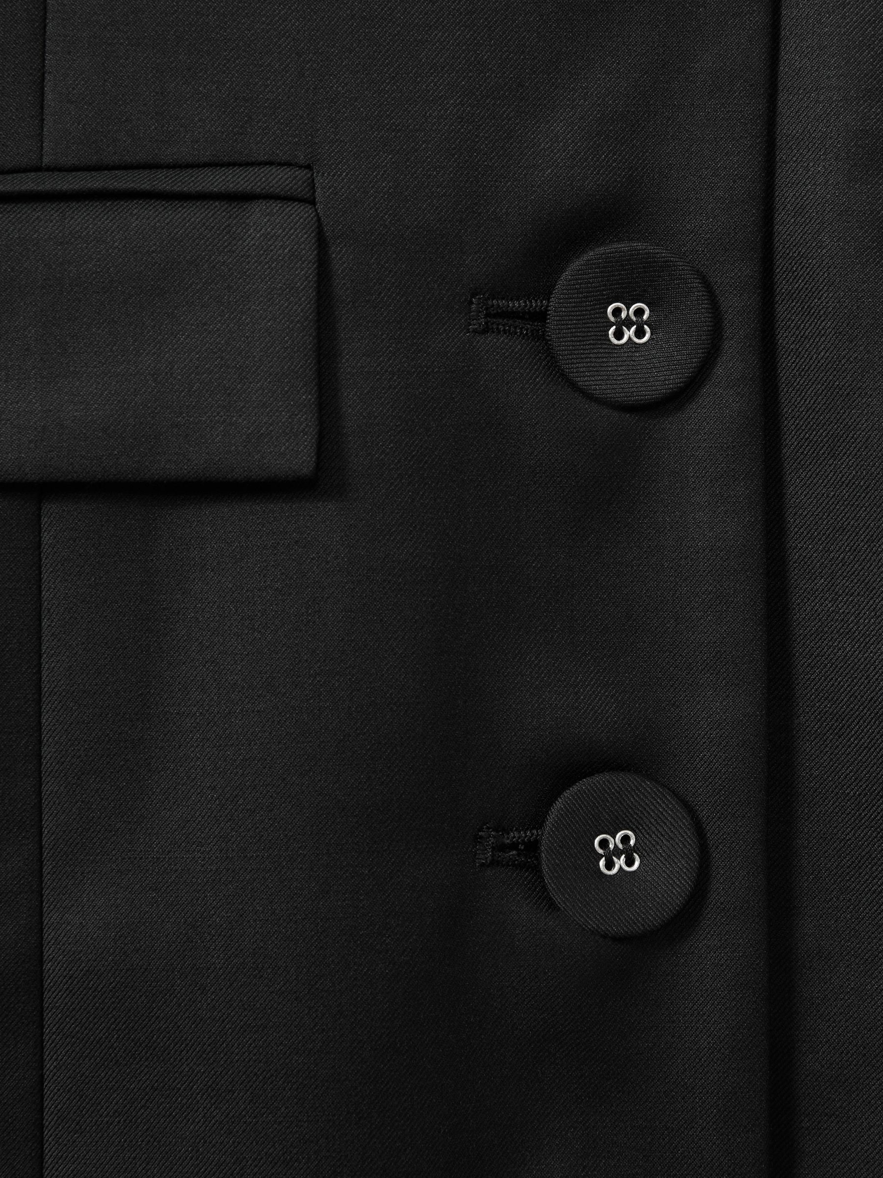 Anna Quan Tailored Button Through Mini Dress in Black - Image 5 of 5
