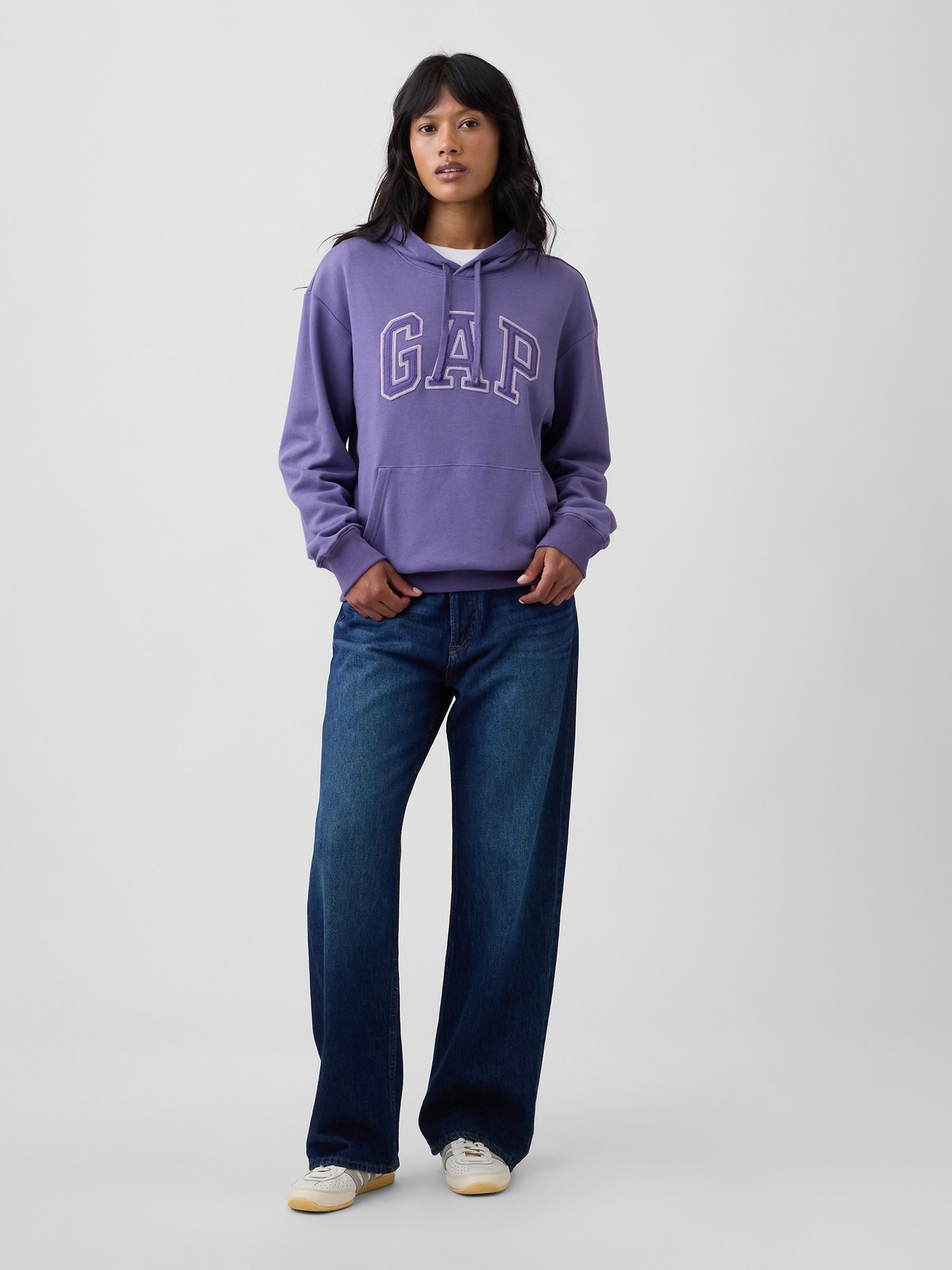 Purple Relaxed Logo Hoodie - Image 3 of 4