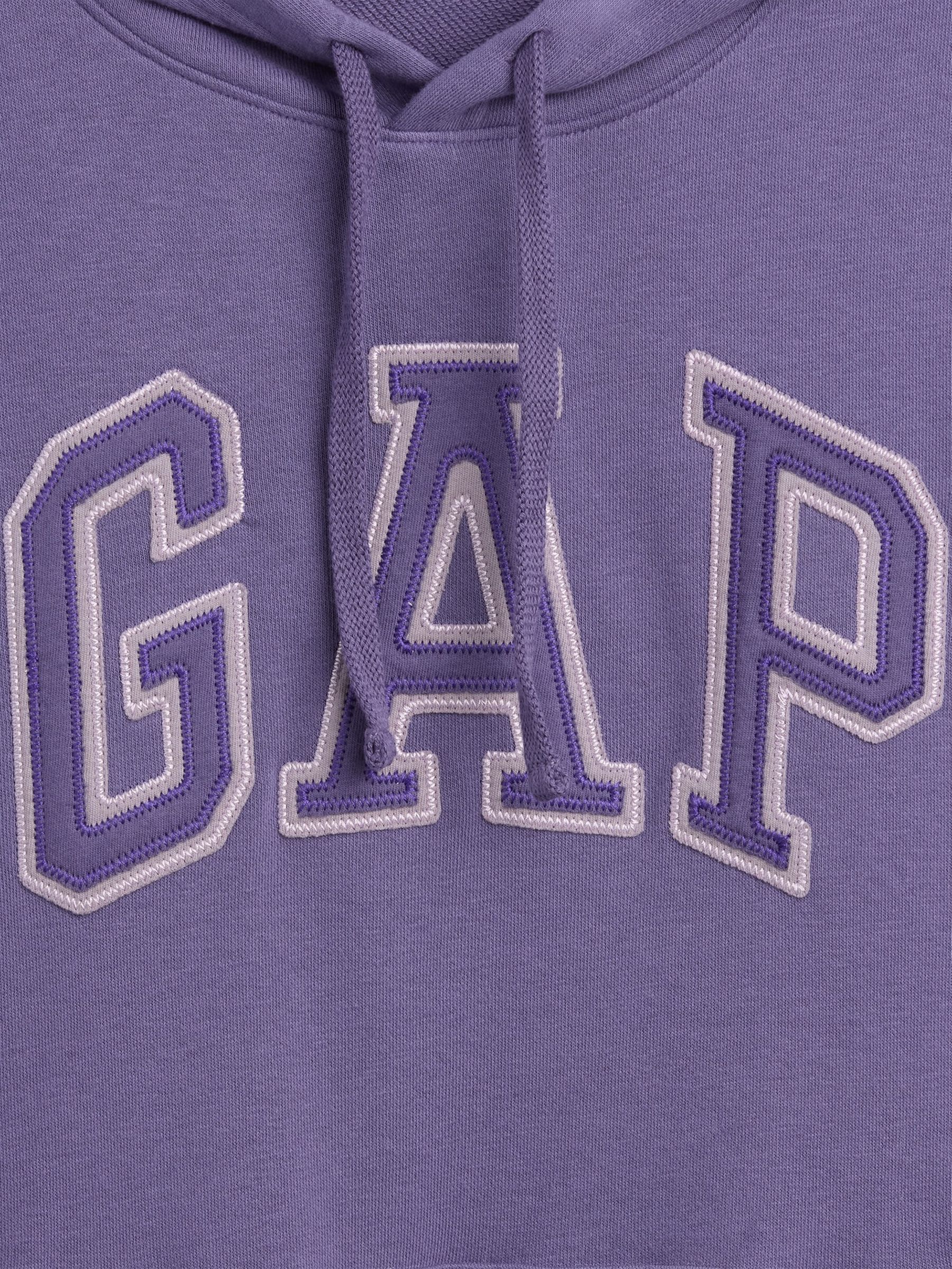 Purple Relaxed Logo Hoodie - Image 4 of 4
