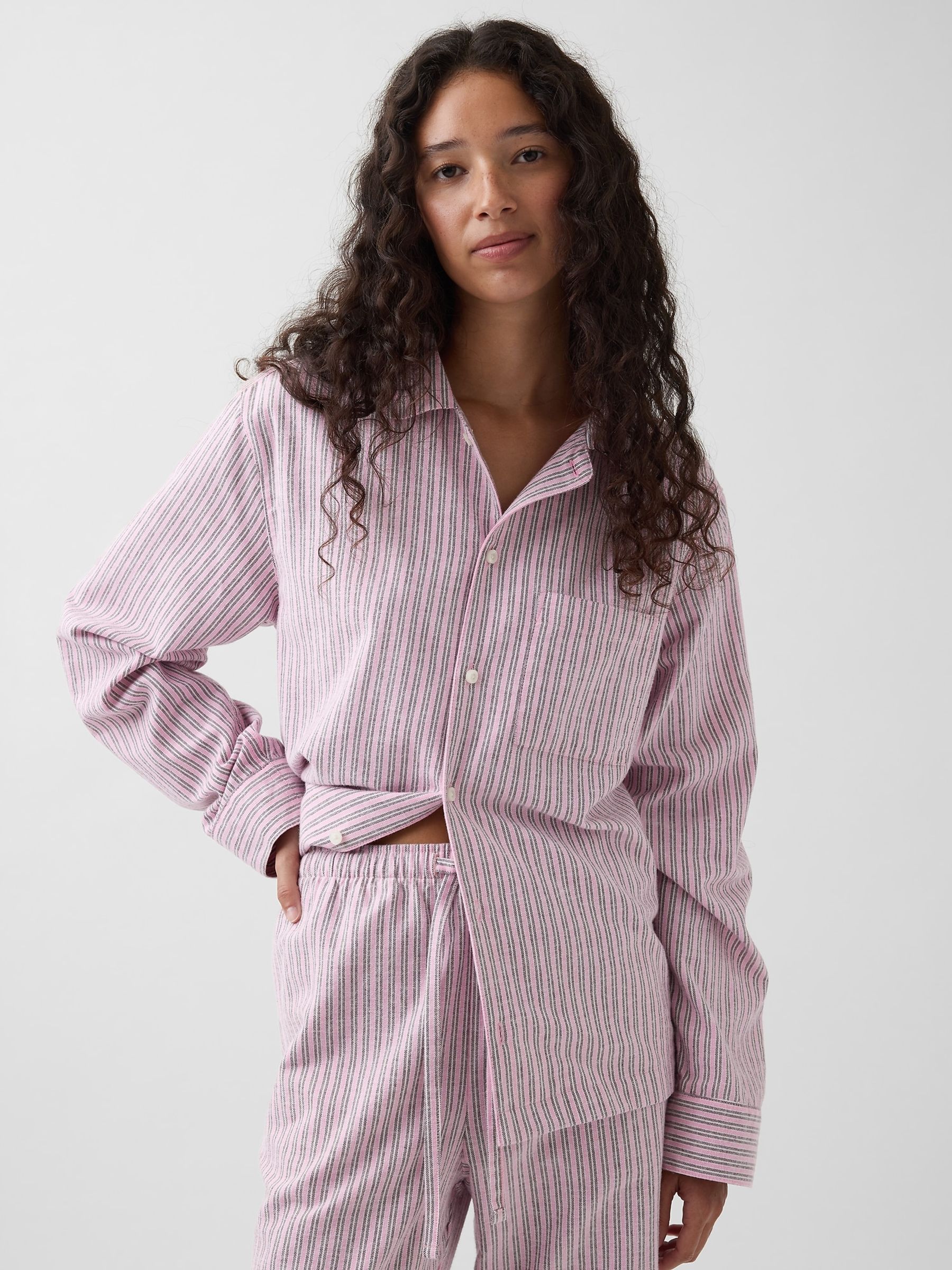 Pink Softest Flannel Pyjamas Shirt - Image 1 of 4