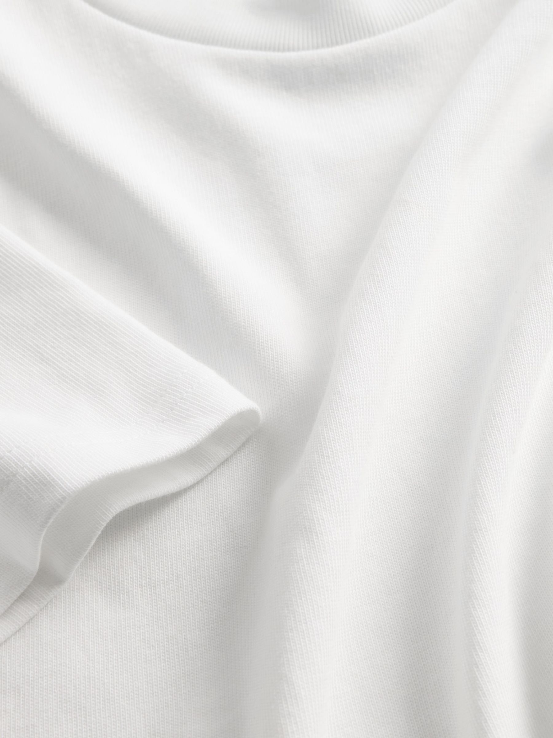 Cream Heavyweight Relaxed Short Sleeve T-Shirt - Image 4 of 4