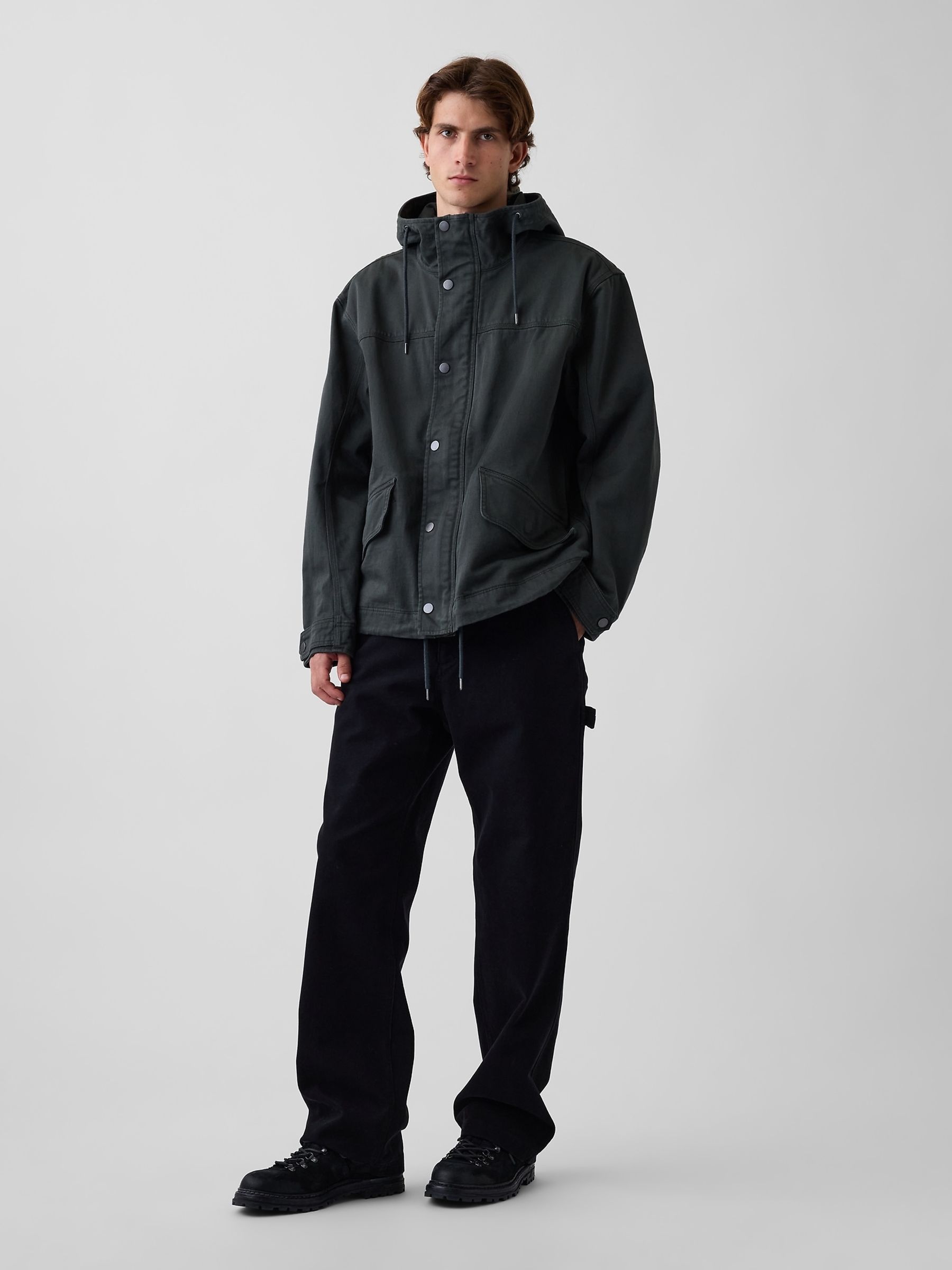 Green Oversized Utility Jacket - Image 1 of 4 Green Oversized Utility Jacket - Image 1 of 4