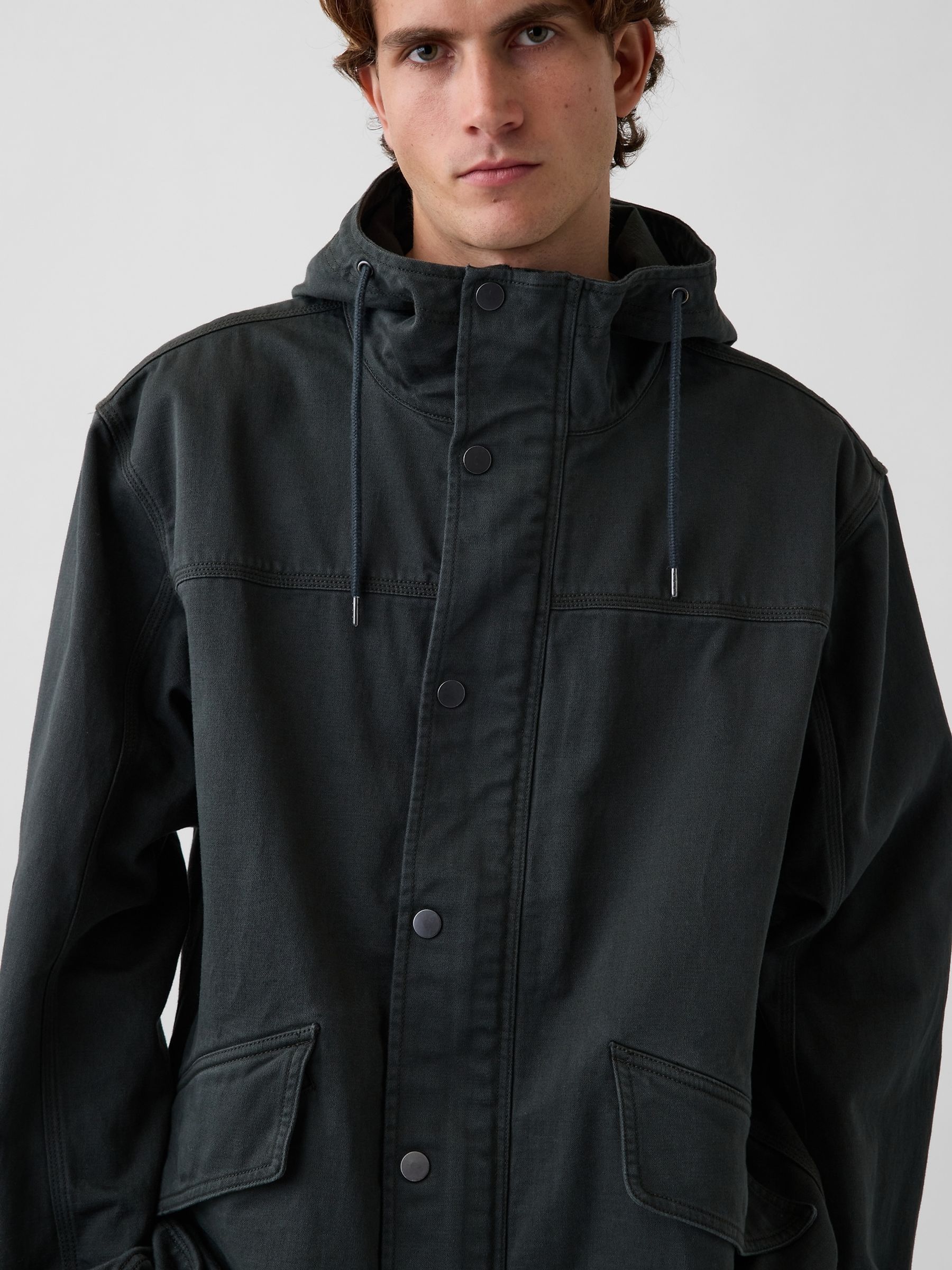Green Oversized Utility Jacket - Image 3 of 4