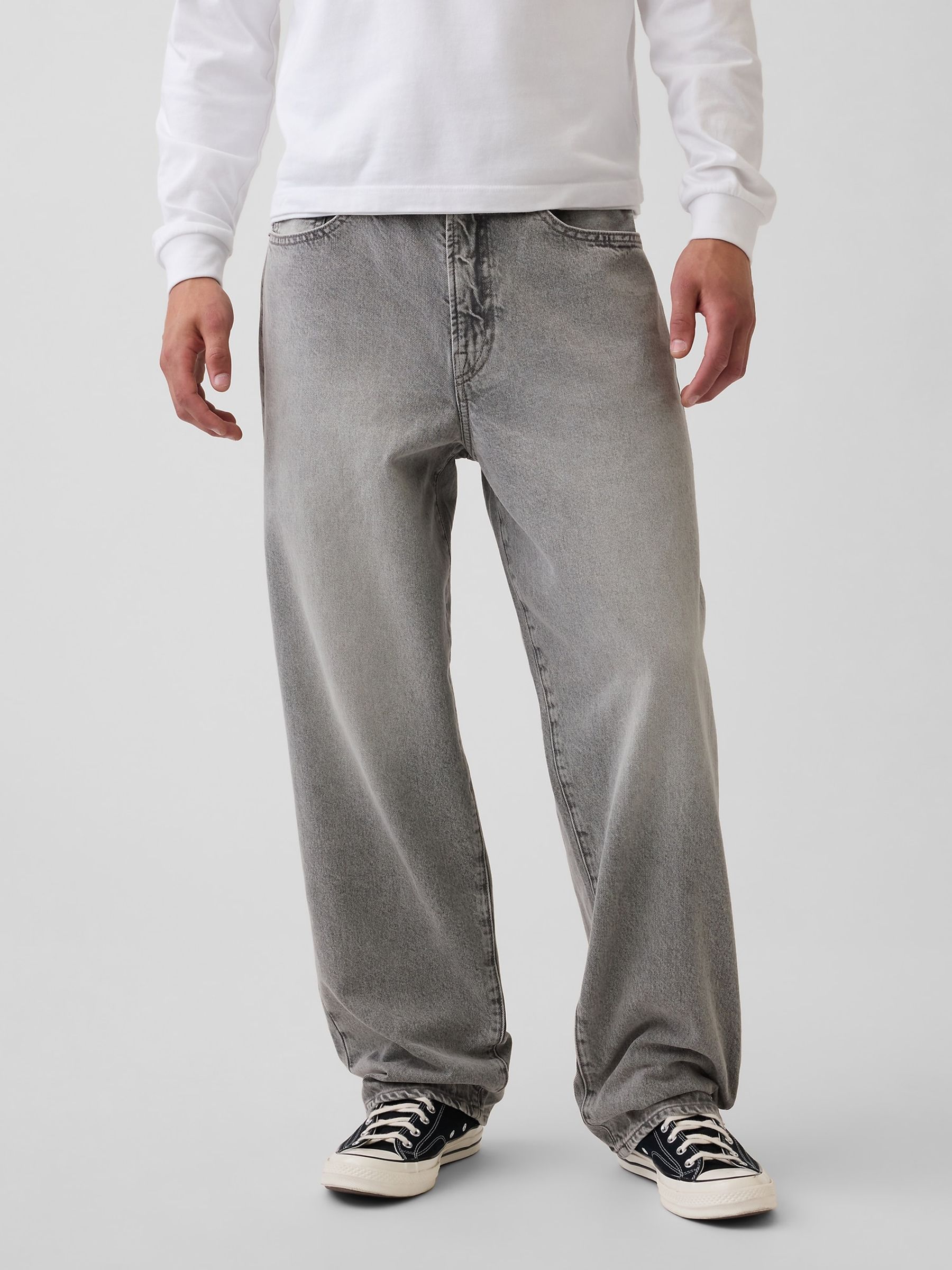 Grey Baggy Jeans - Image 1 of 5