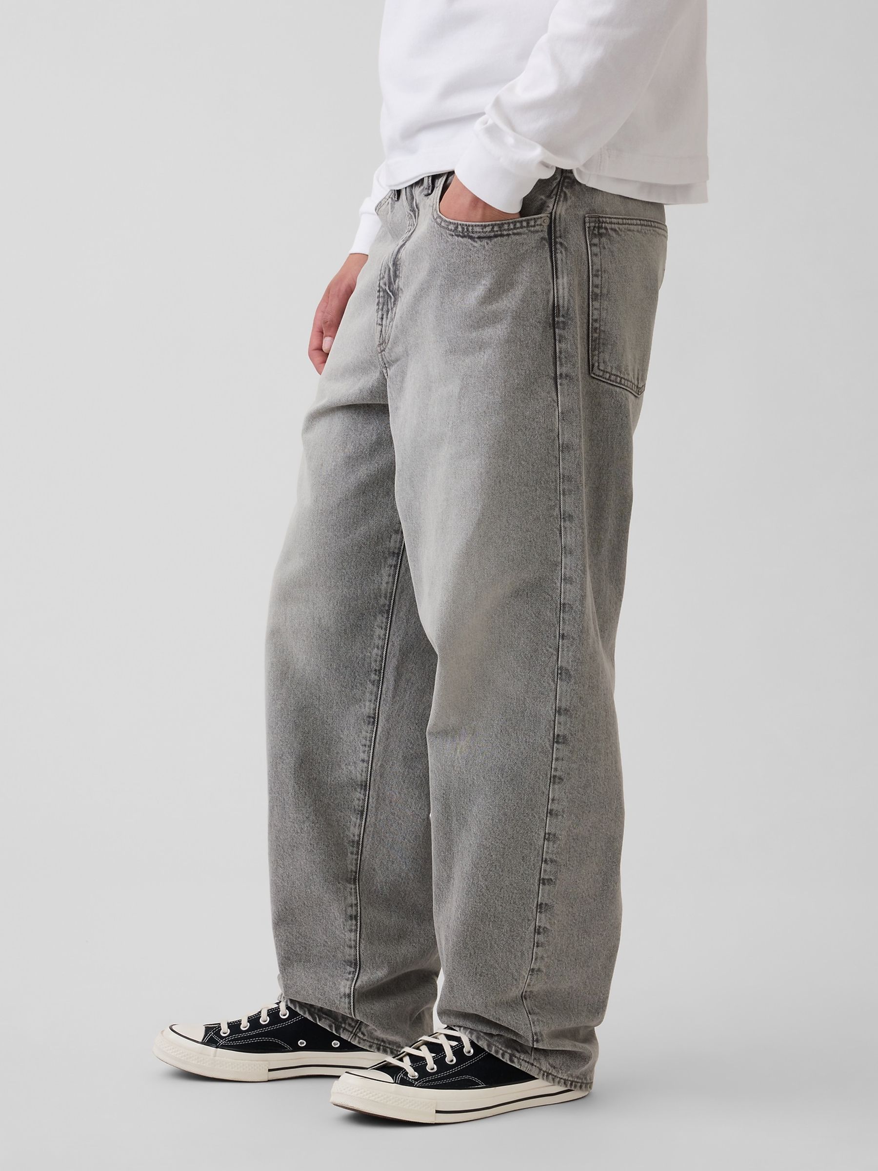 Grey Baggy Jeans - Image 3 of 5