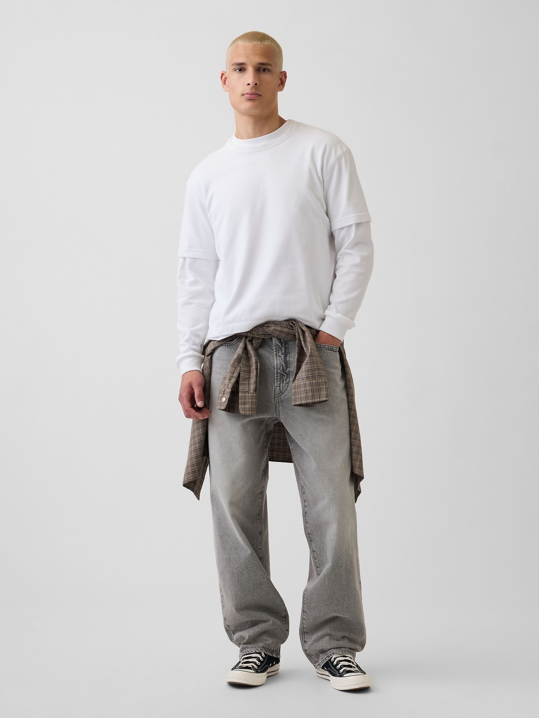 Grey Baggy Jeans - Image 4 of 5