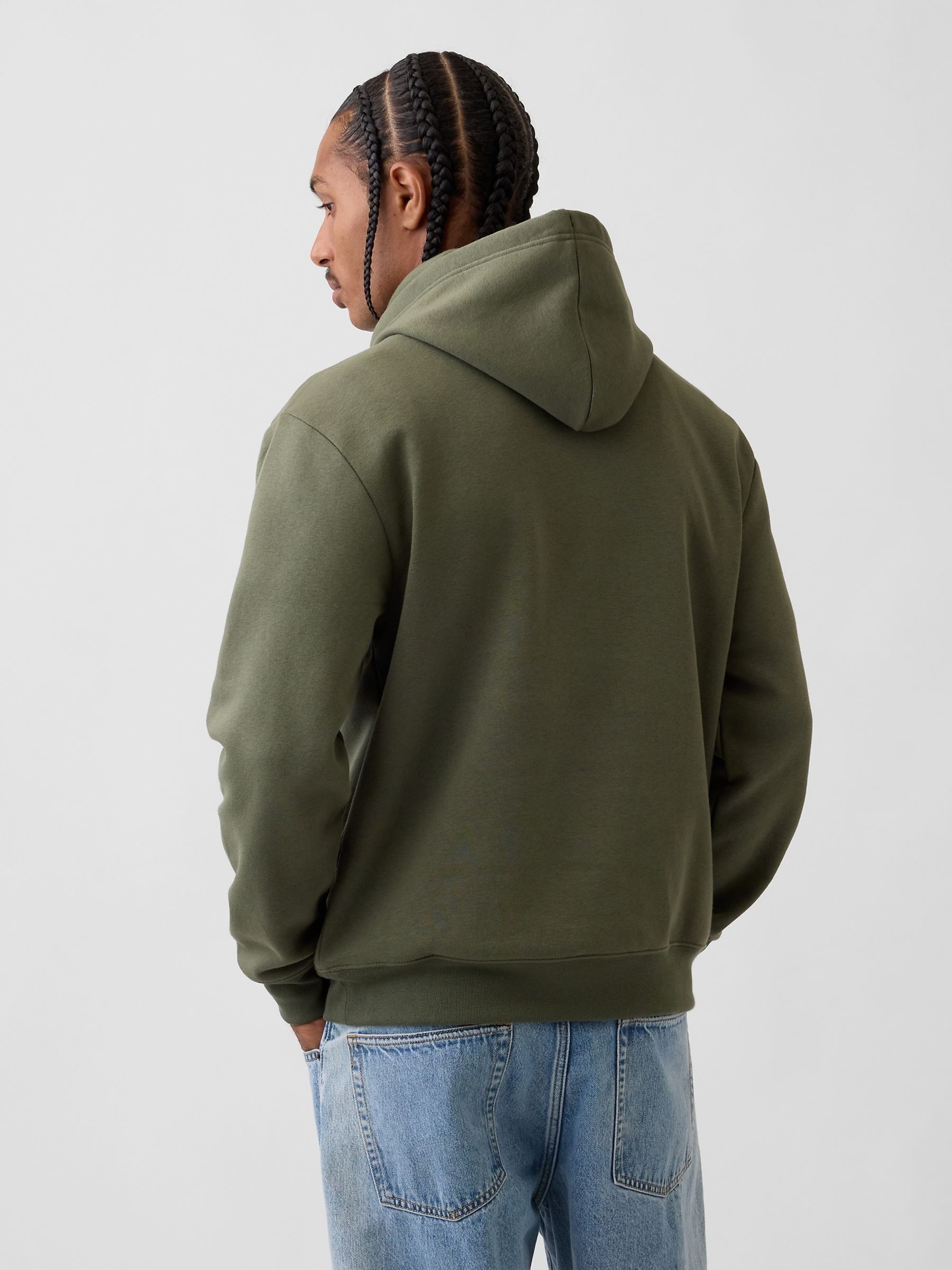 Green Relaxed Mini-Logo Hoodie - Image 2 of 4