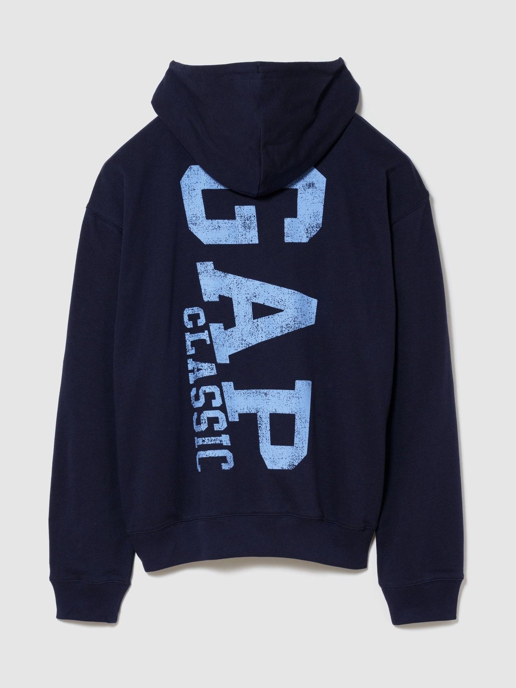 Blue Relaxed Gap Logo Zip Hoodie - Image 2 of 4 Blue Relaxed Gap Logo Zip Hoodie - Image 2 of 4