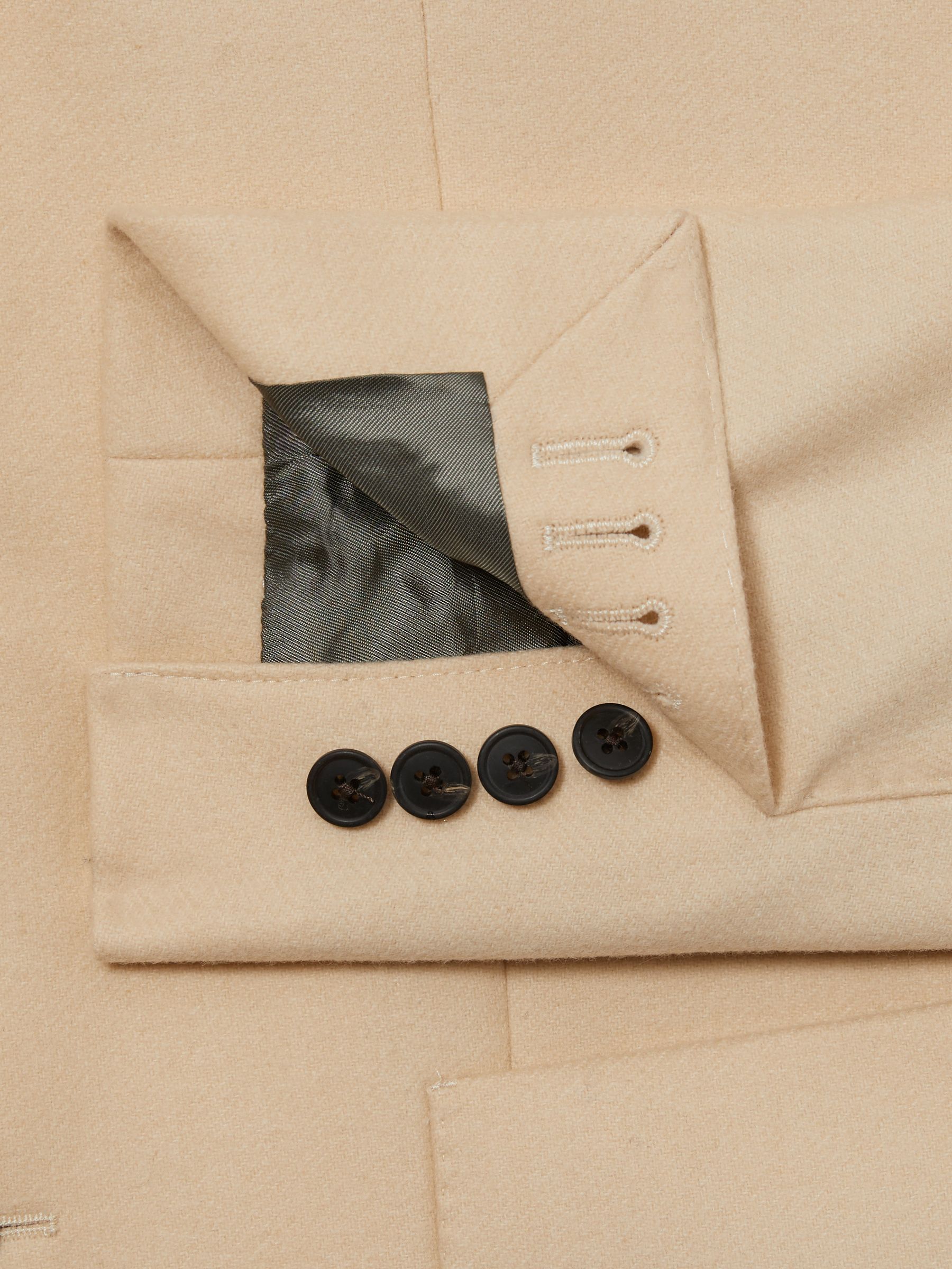 Atelier Single-Breasted Blazer in Wool-Blend Twill in Stone - image 2