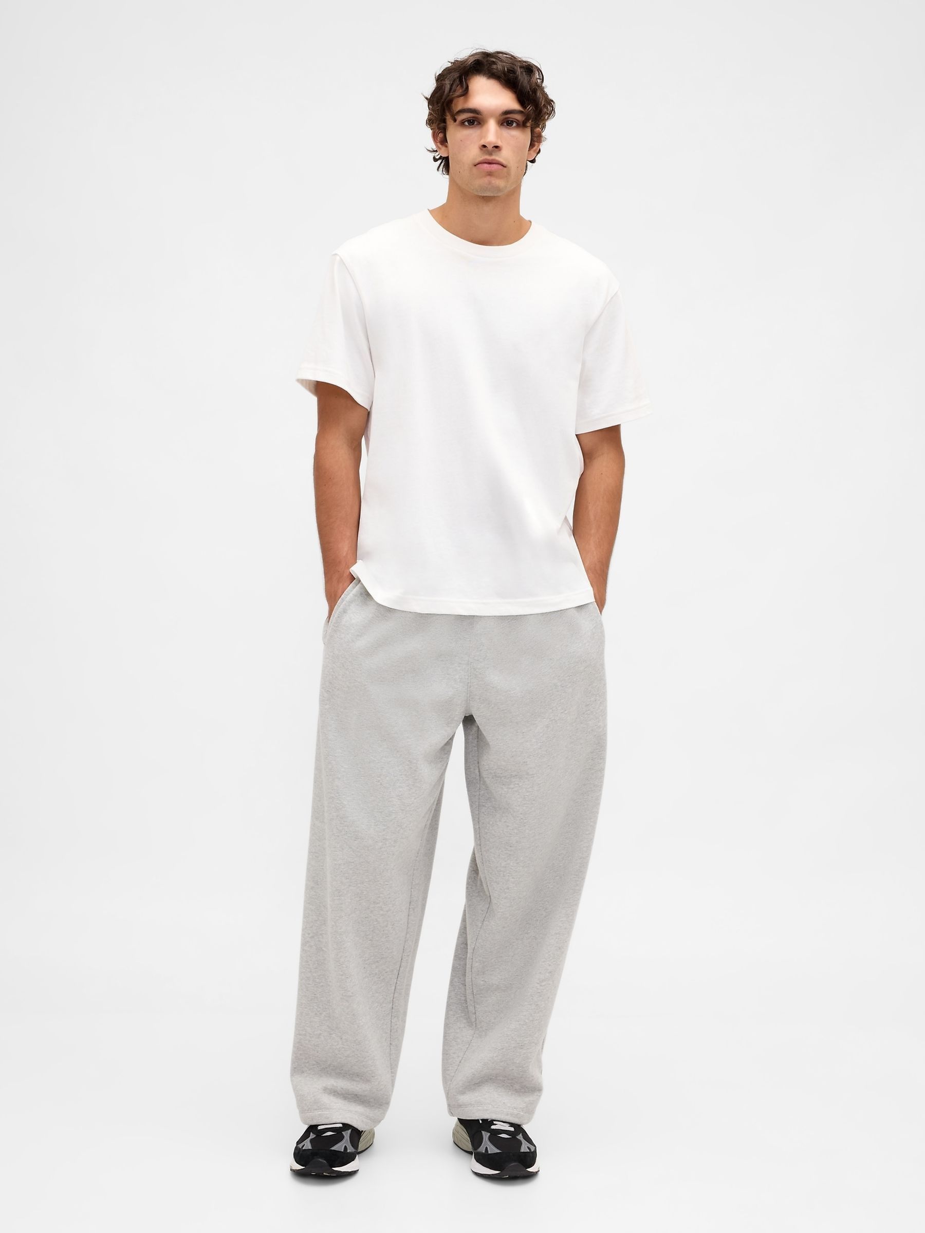 Grey Vintage Soft Baggy Joggers - Image 3 of 4