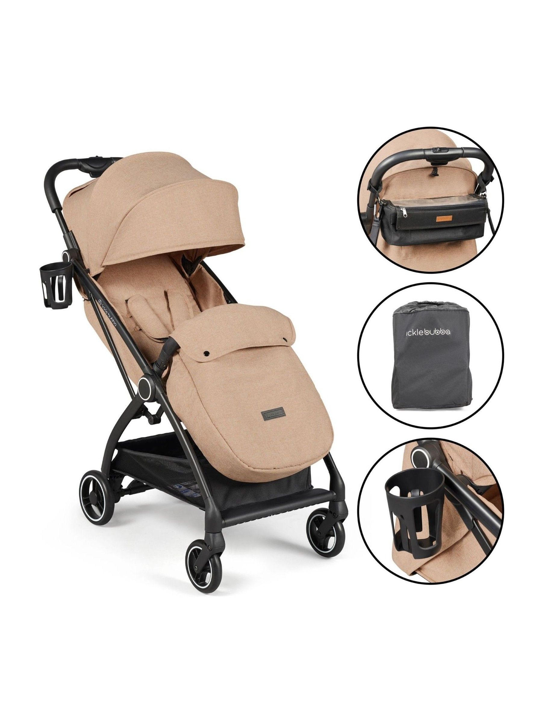 Ickle Bubba Biscuit Aries Prime Autofold Stroller - Image 1 of 6