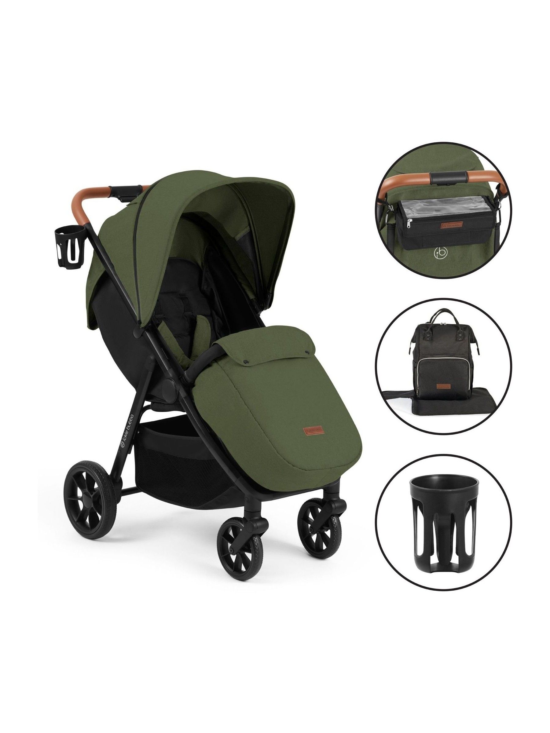 Ickle Bubba Woodland Stomp Stride Prime Stroller - Image 1 of 5
