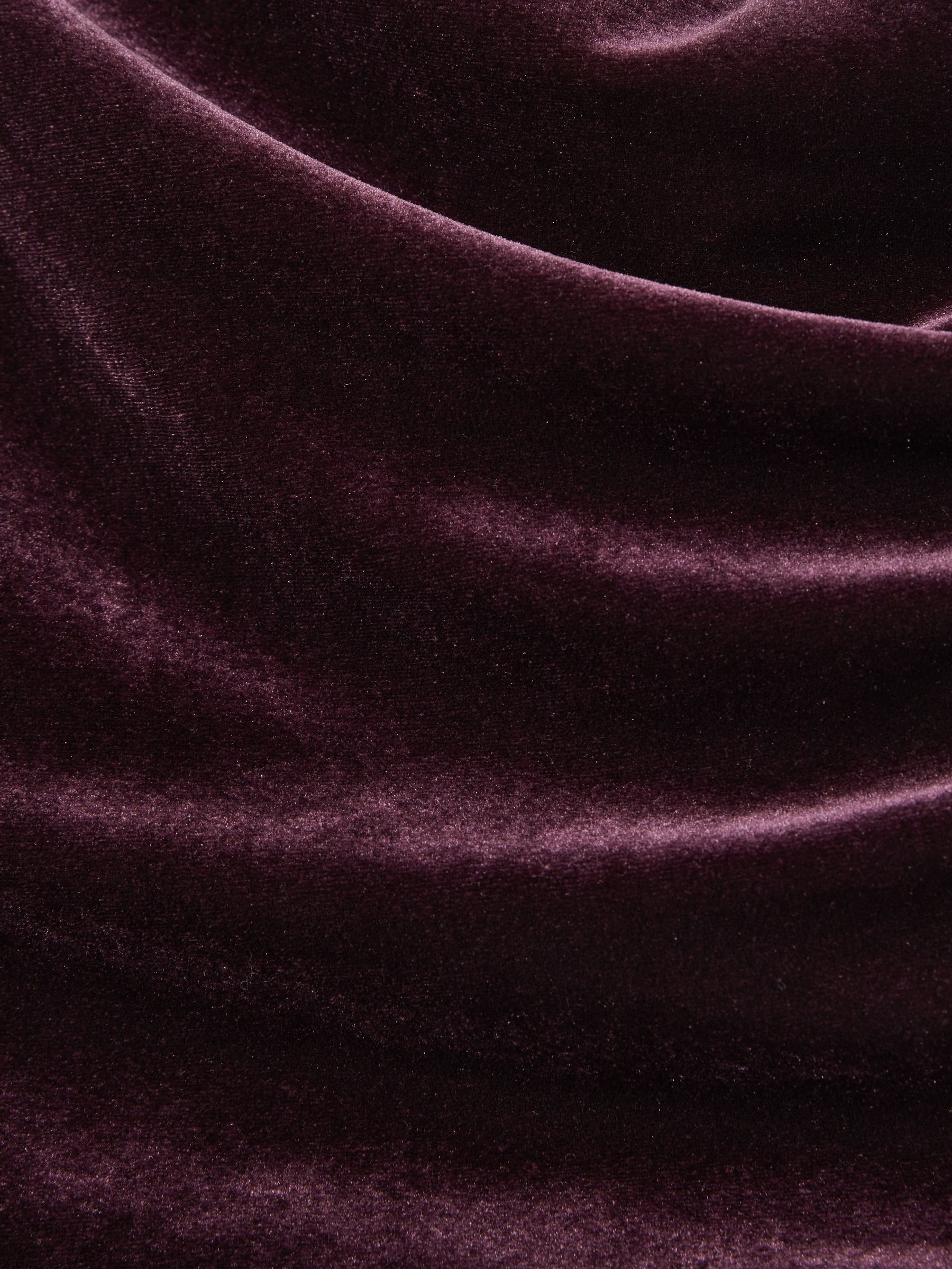Velvet Drape Off-Shoulder Top in Berry - Image 6 of 6