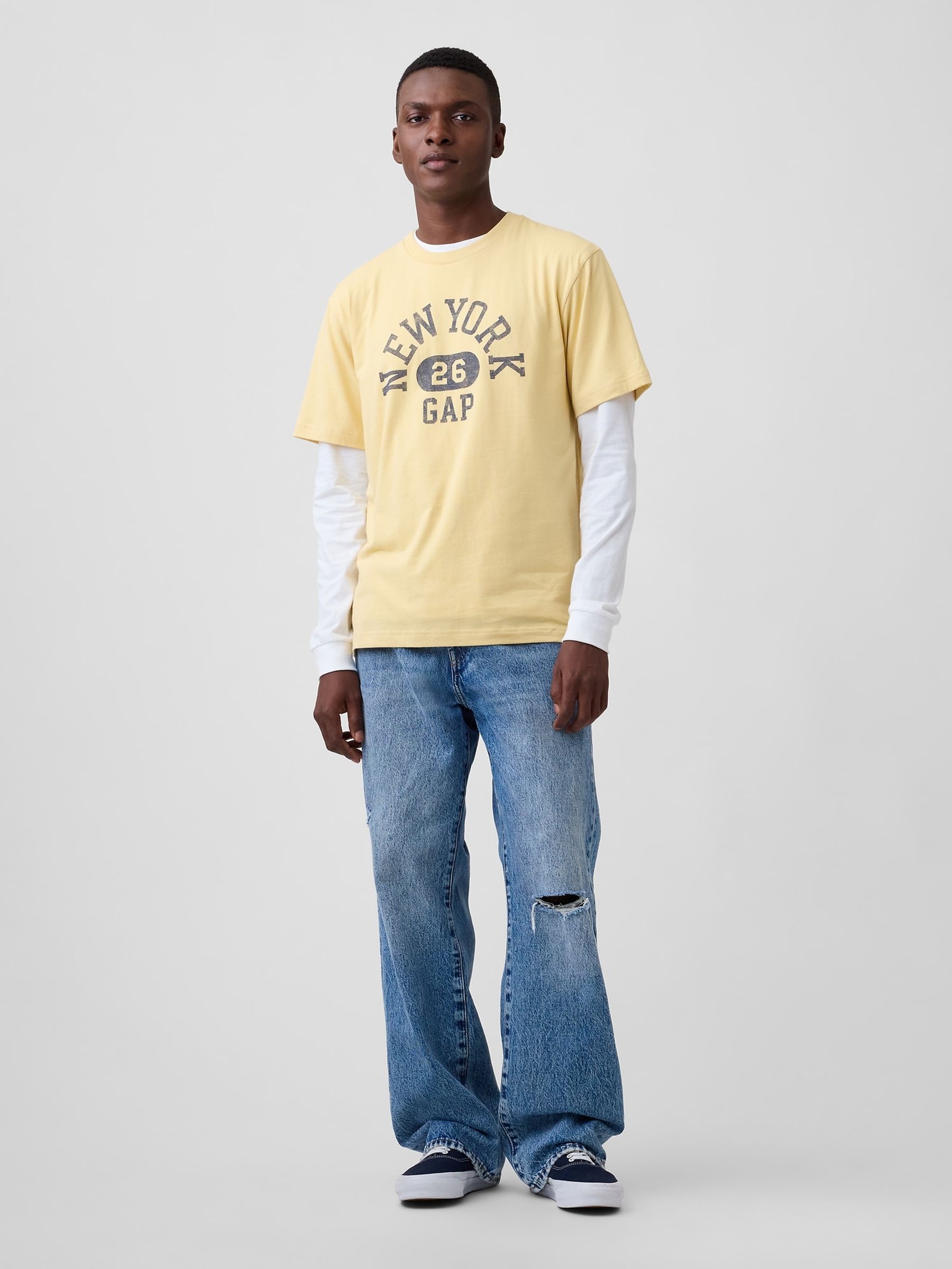 Brown Everyday Soft Relaxed Graphic T-Shirt - Image 3 of 4