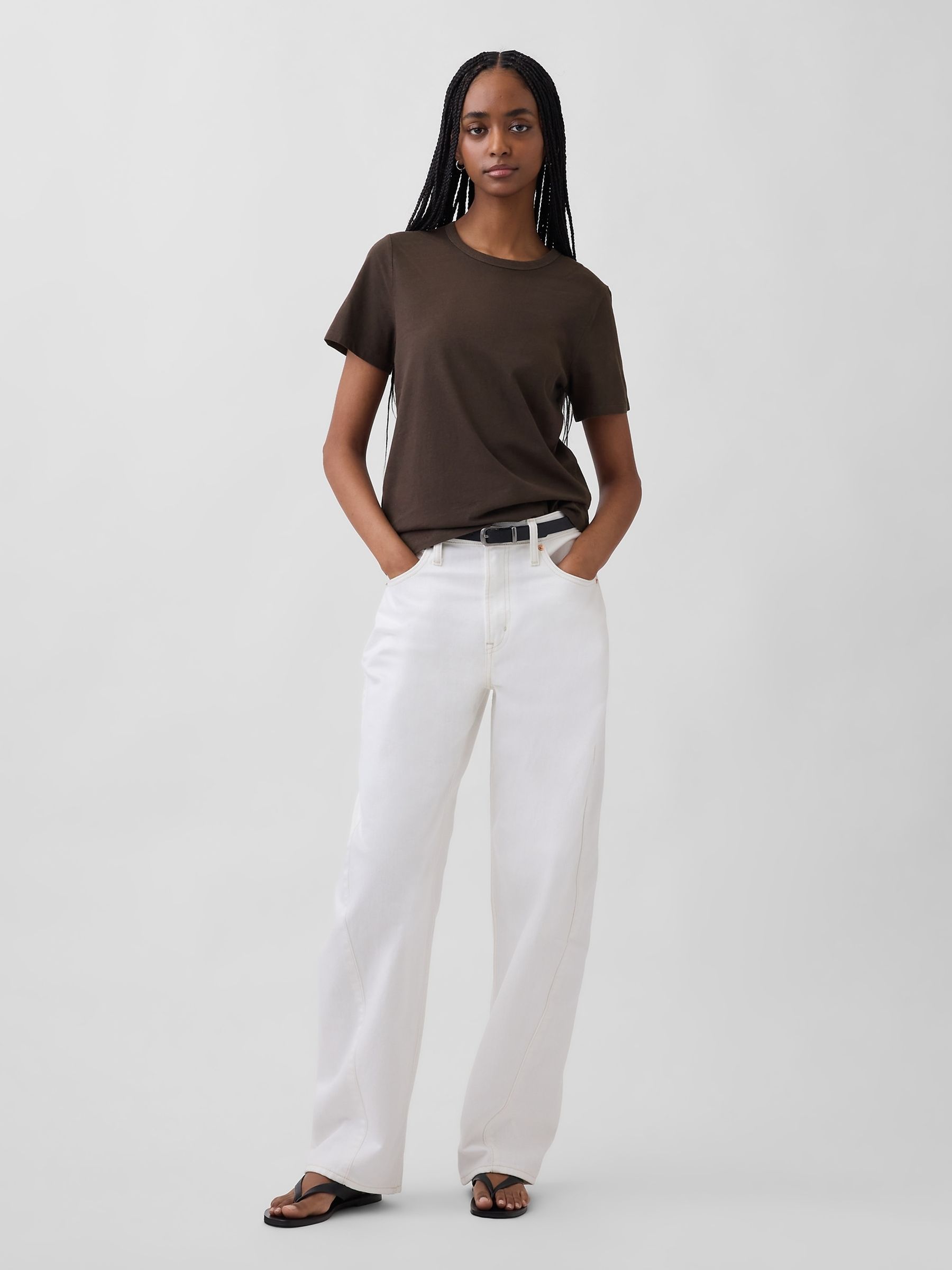 Chocolate Brown VintageSoft Short Sleeve T-Shirt - Image 3 of 3 Chocolate Brown VintageSoft Short Sleeve T-Shirt - Image 3 of 3