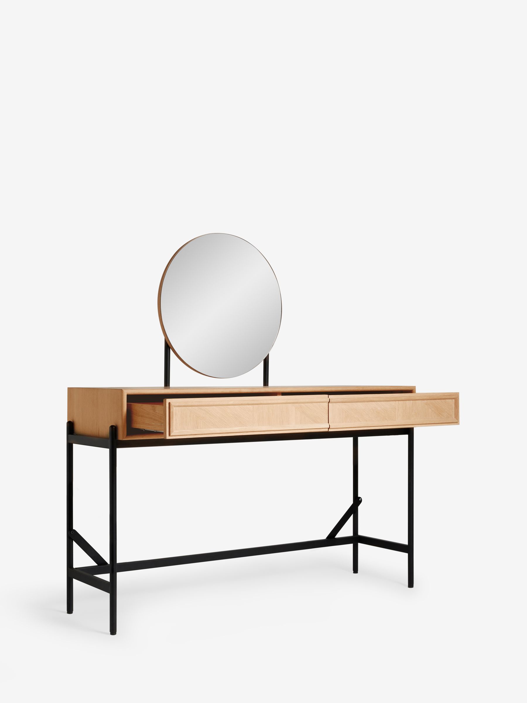 Jasper Conran London Whitewashed Oak Aden Dressing Table - Image 6 of 9