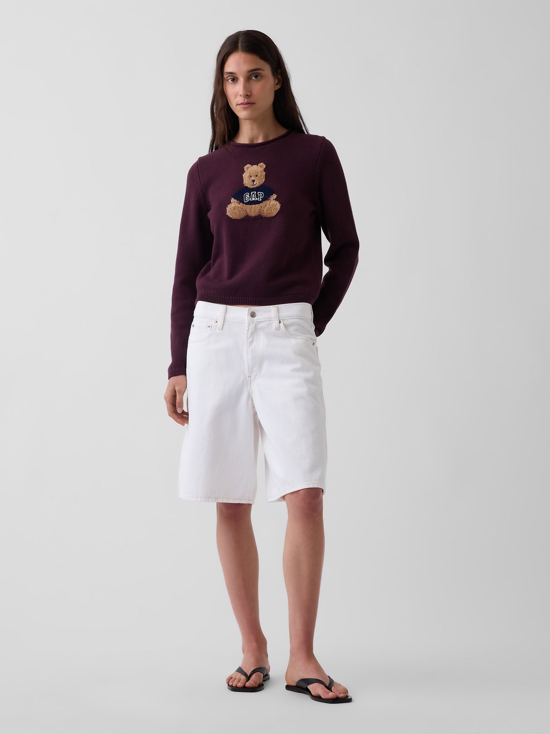 Burgundy Brannan Bear Rolled Neck Jumper - Image 3 of 4