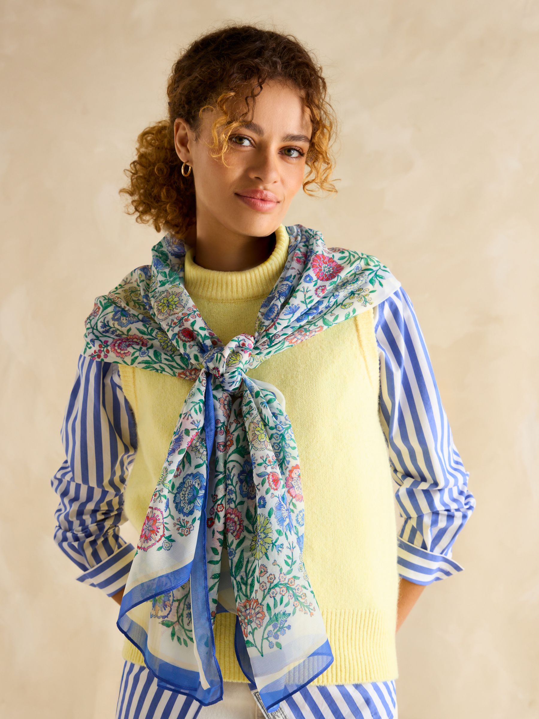 Abberton Multi Lightweight Printed Scarf - Image 1 of 4