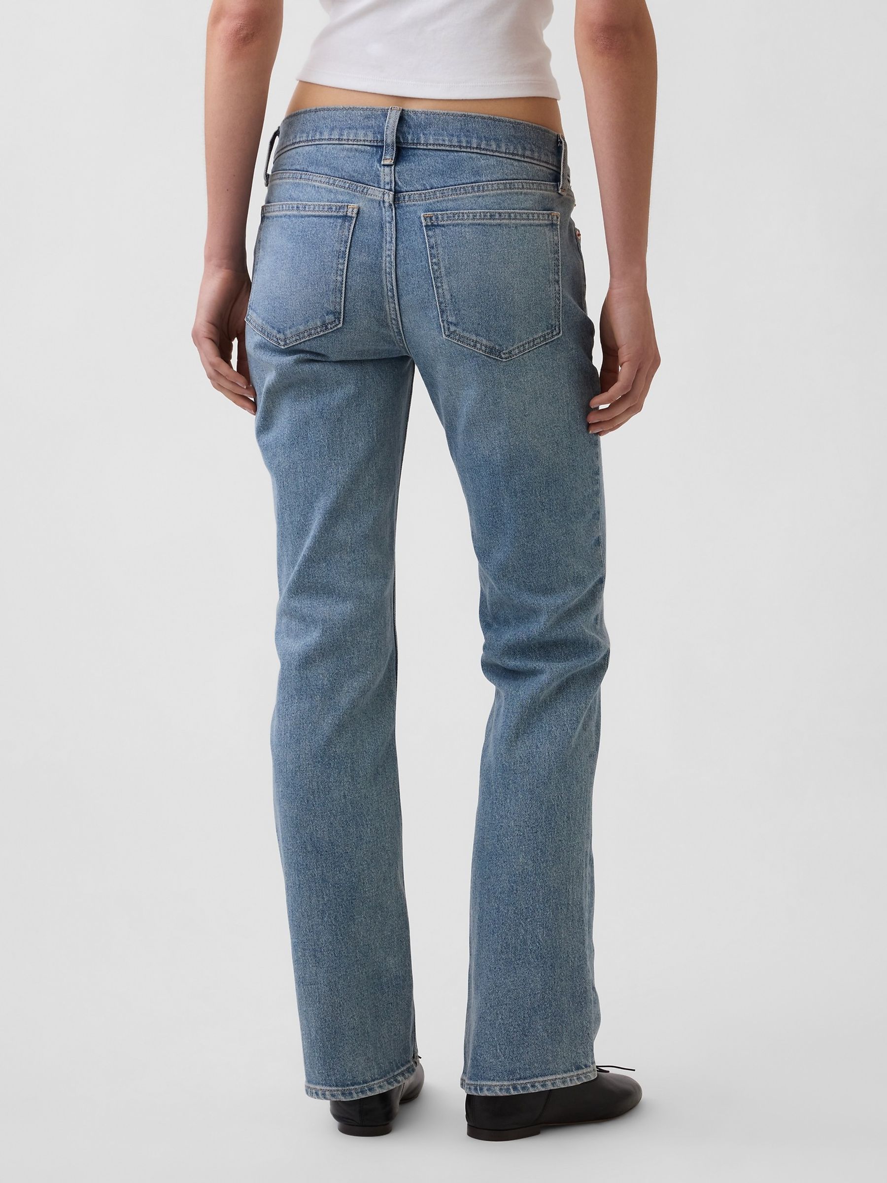 Medium Wash Low Rise '90s Slim Straight Jeans - Image 2 of 6