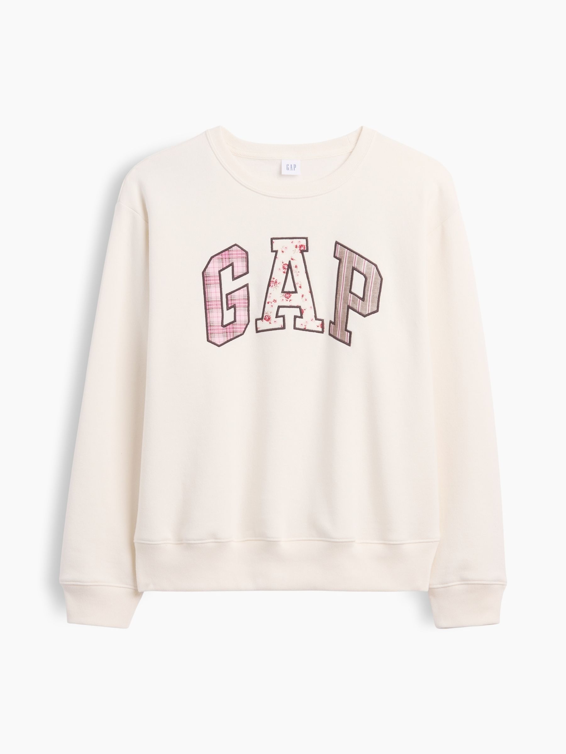 Cream Patchwork Logo Sweatshirt - Image 5 of 5