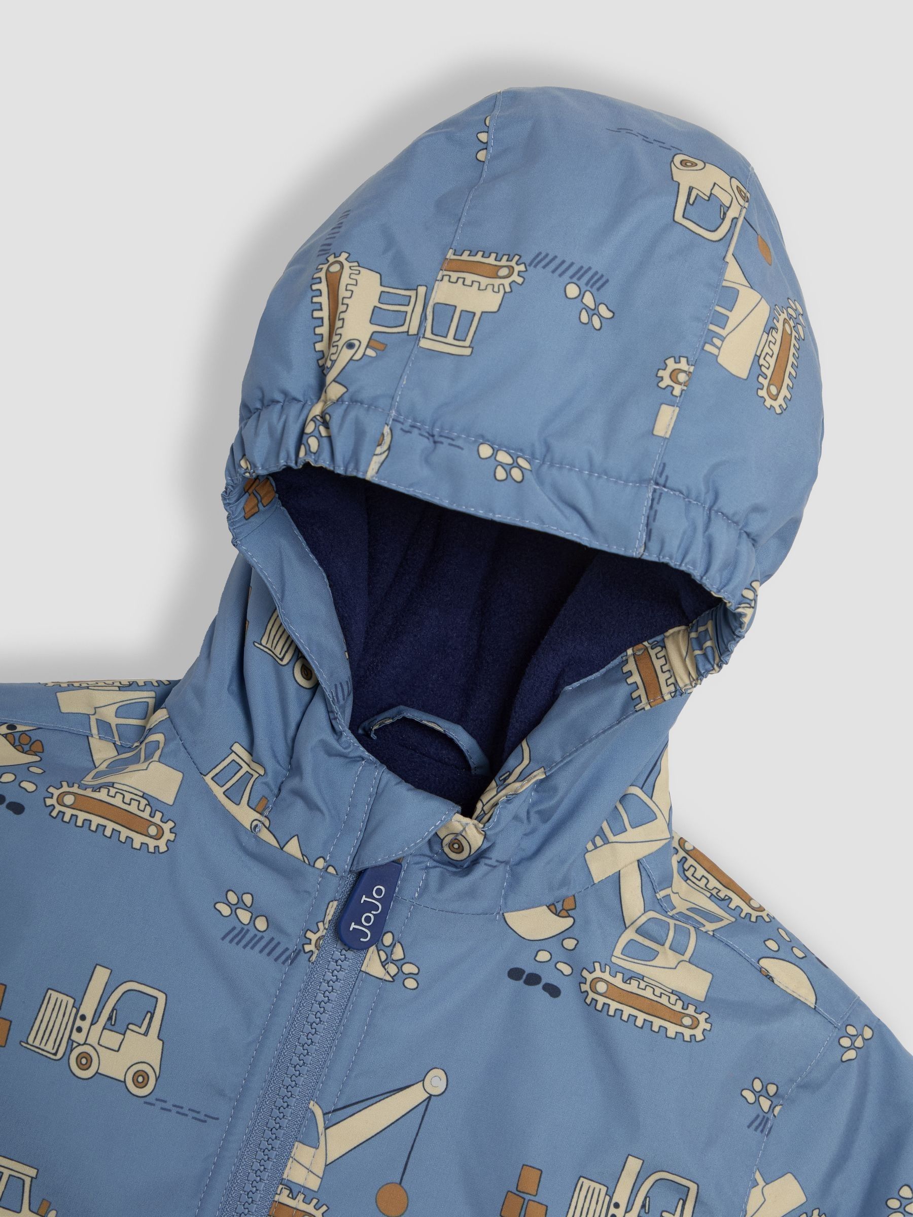 Denim Construction Reversible Fleece Lined Jacket - Image 2 of 7
