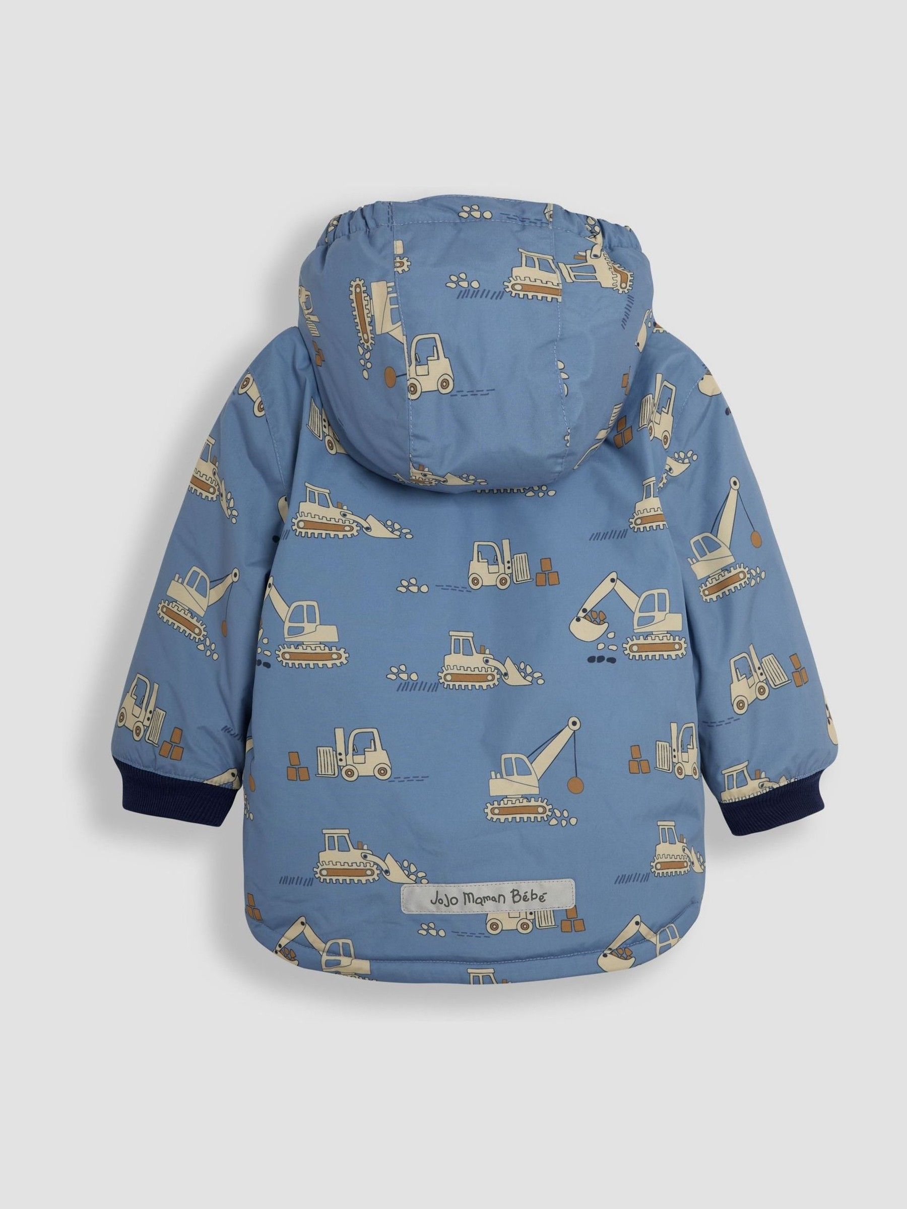 Denim Construction Reversible Fleece Lined Jacket - Image 4 of 7