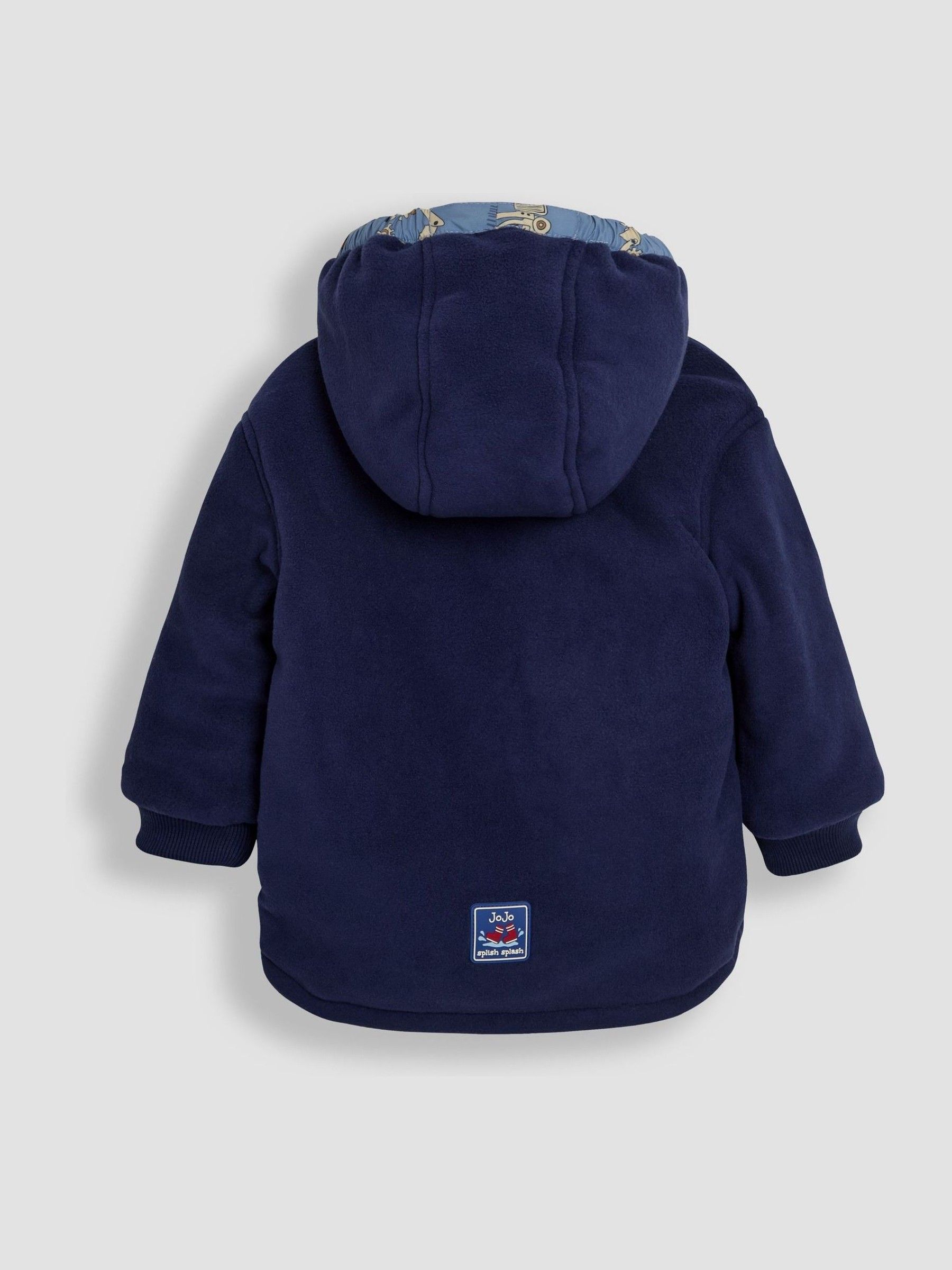 Denim Construction Reversible Fleece Lined Jacket - Image 6 of 7