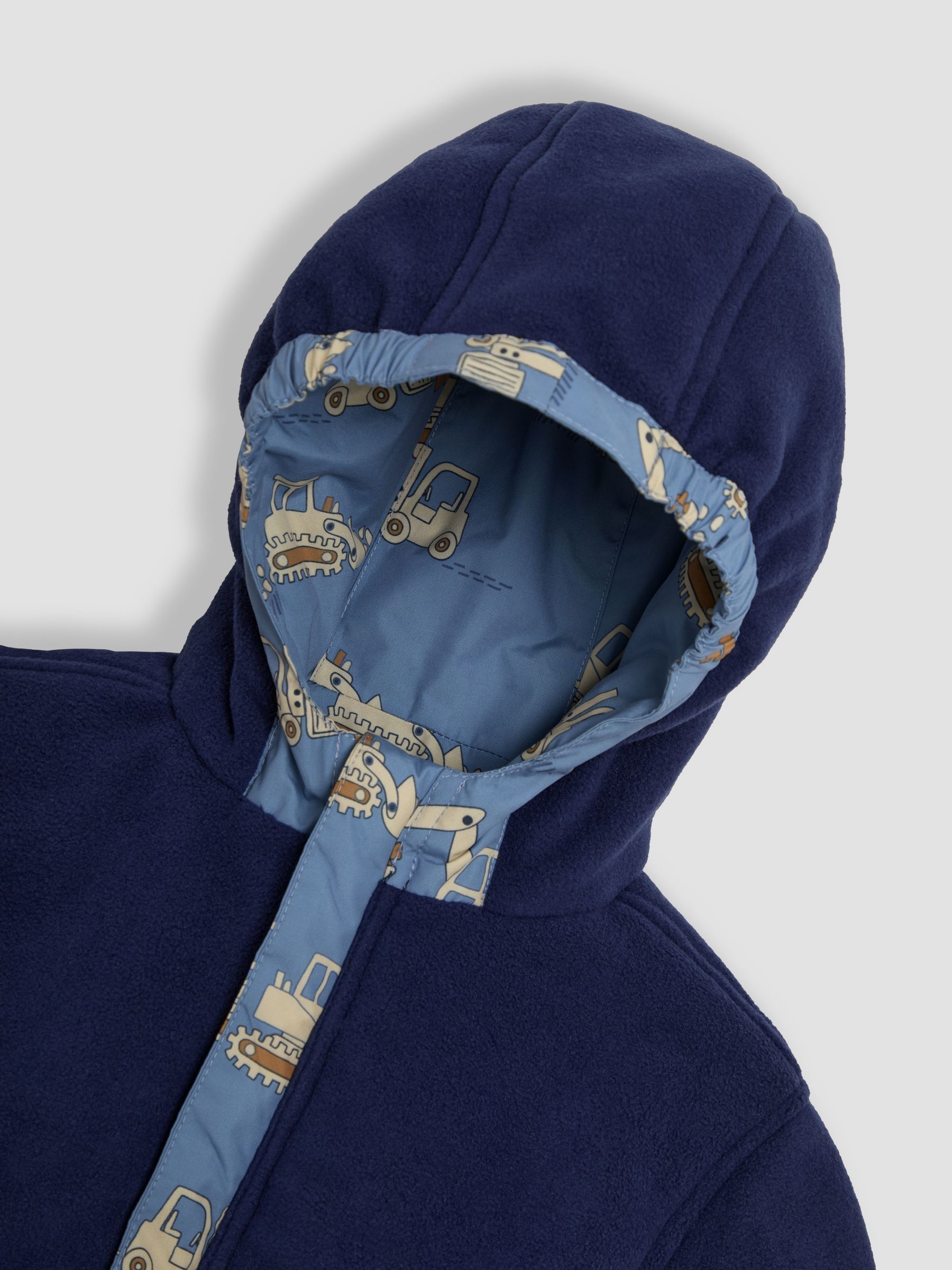Denim Construction Reversible Fleece Lined Jacket - Image 7 of 7