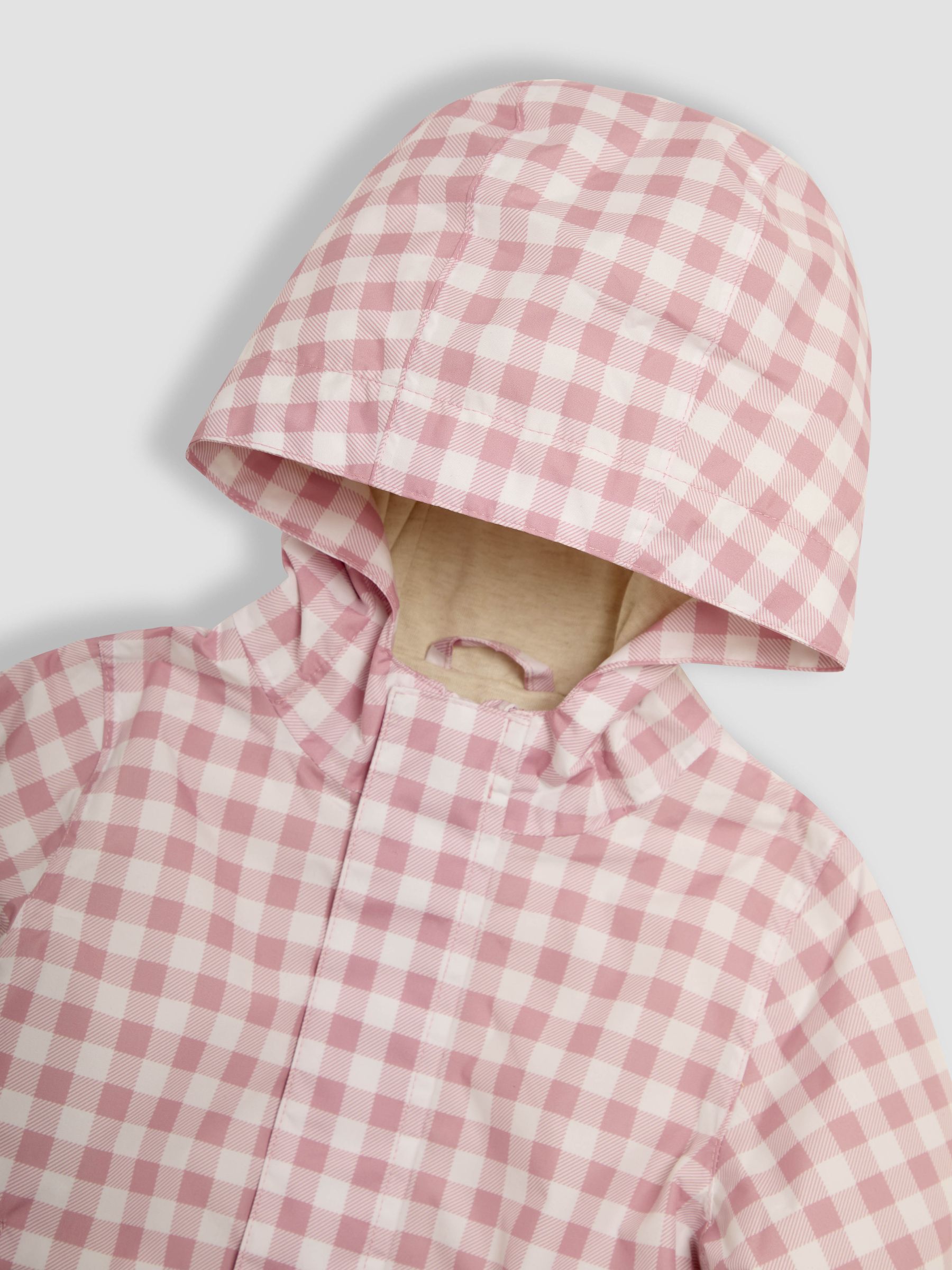Pink Gingham Hooded Jacket - Image 3 of 5