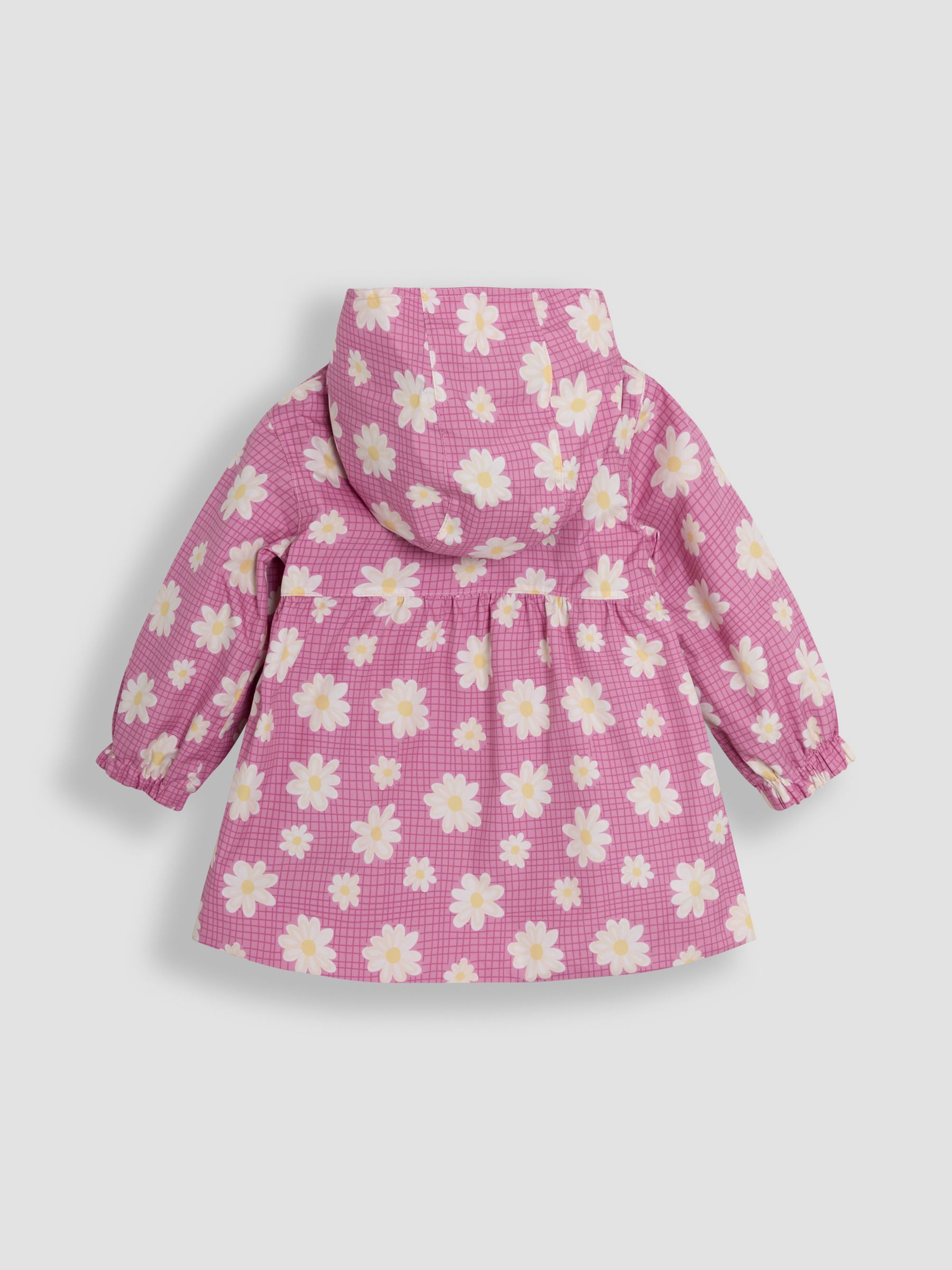Pink Daisy Gathered Waterproof Jacket - Image 2 of 3