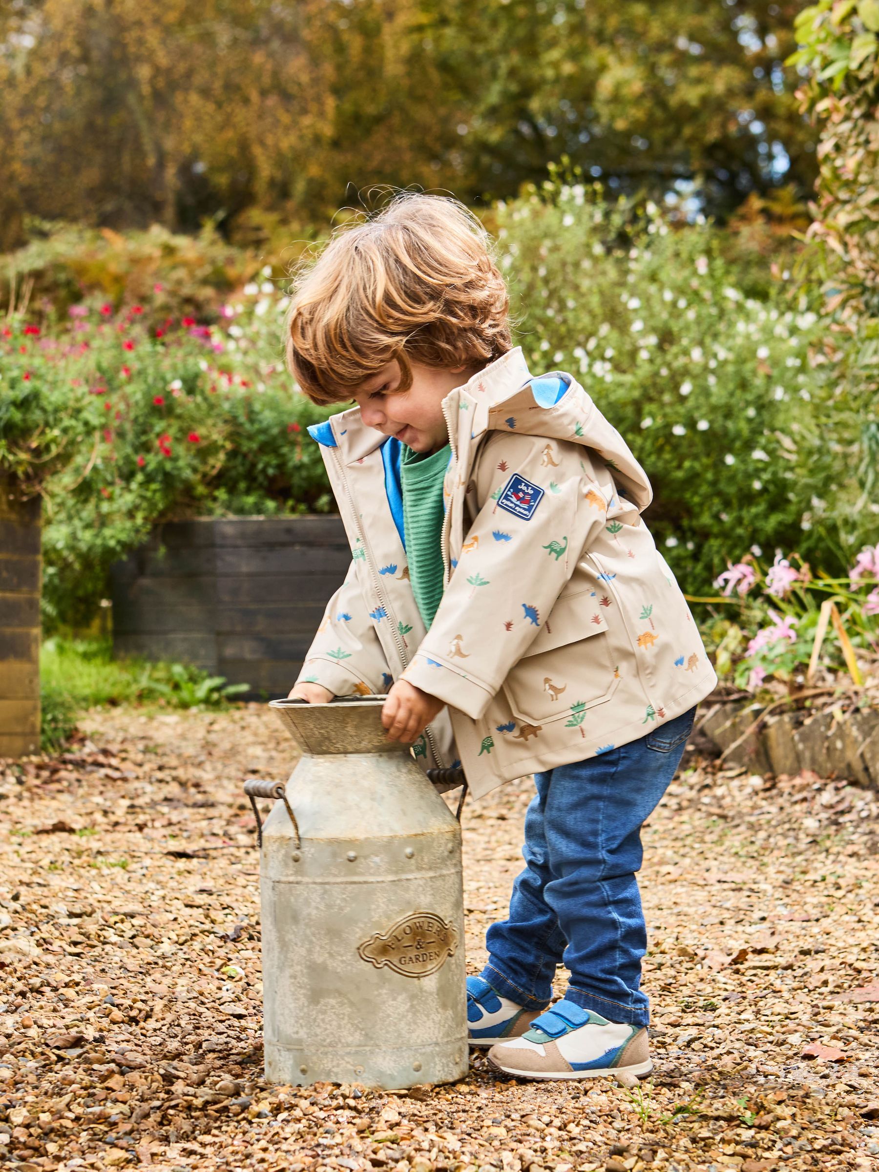 Natural Dinosaur Print Waterproof Jacket - Image 3 of 3