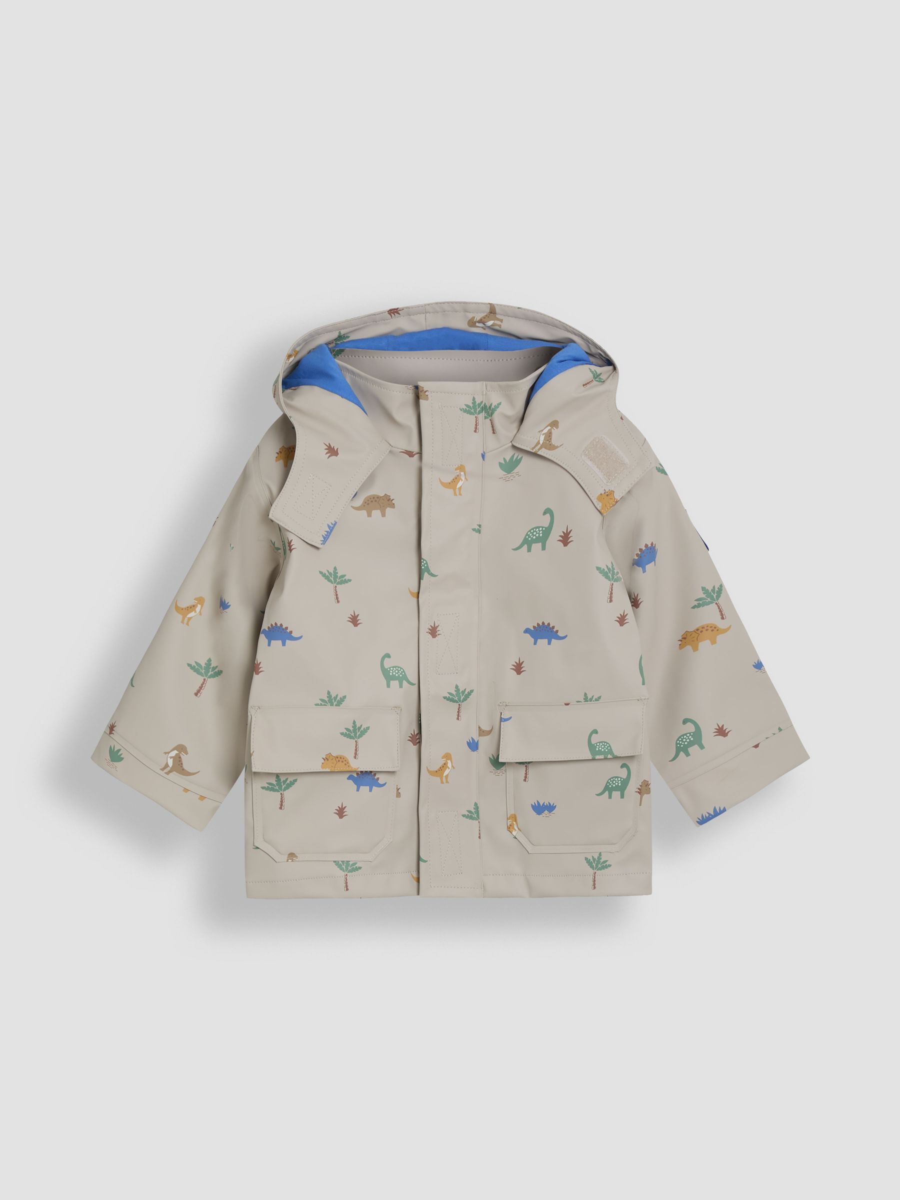 Natural Dinosaur Print Waterproof Jacket - Image 4 of 6