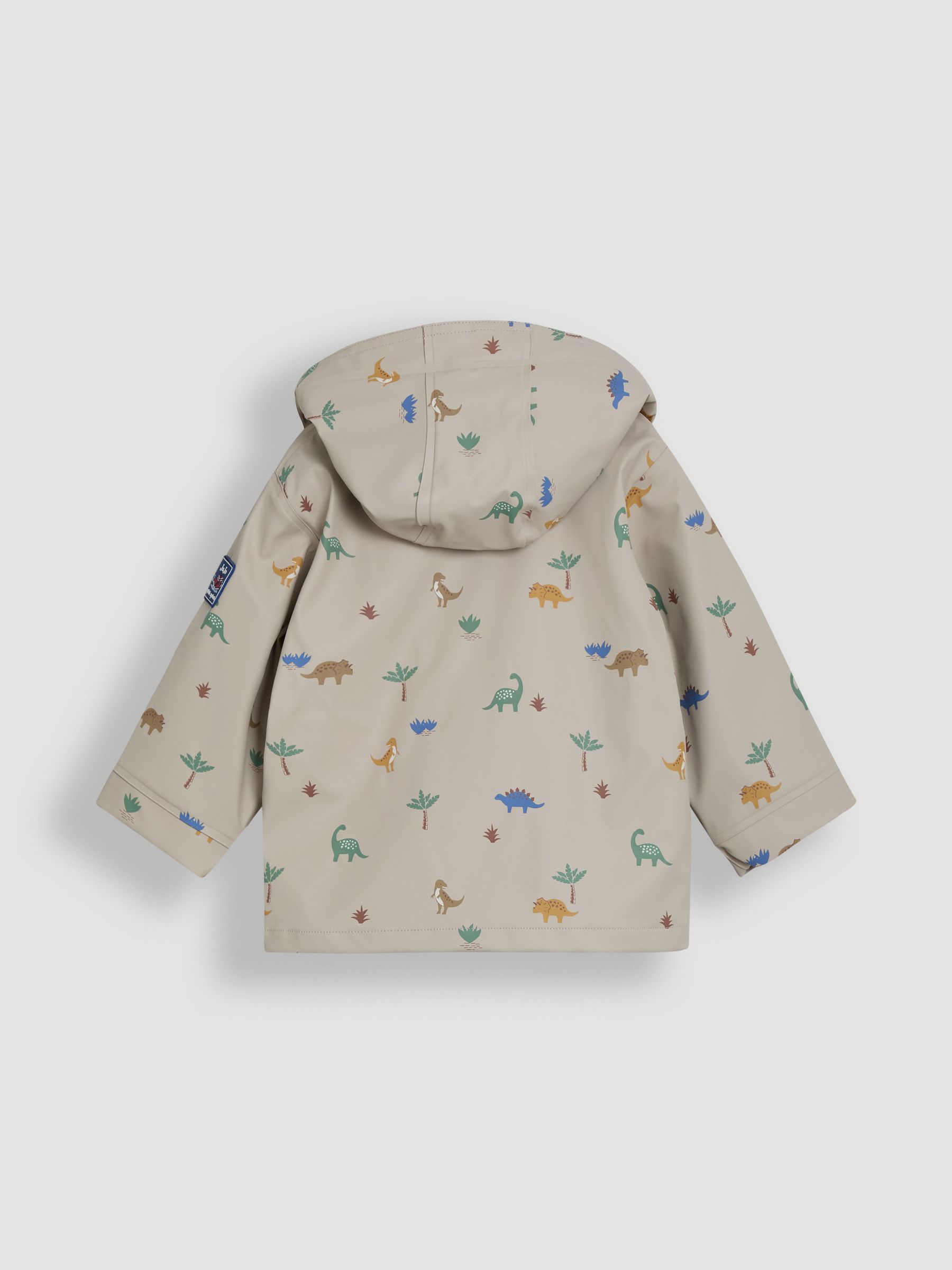 Natural Dinosaur Print Waterproof Jacket - Image 5 of 6