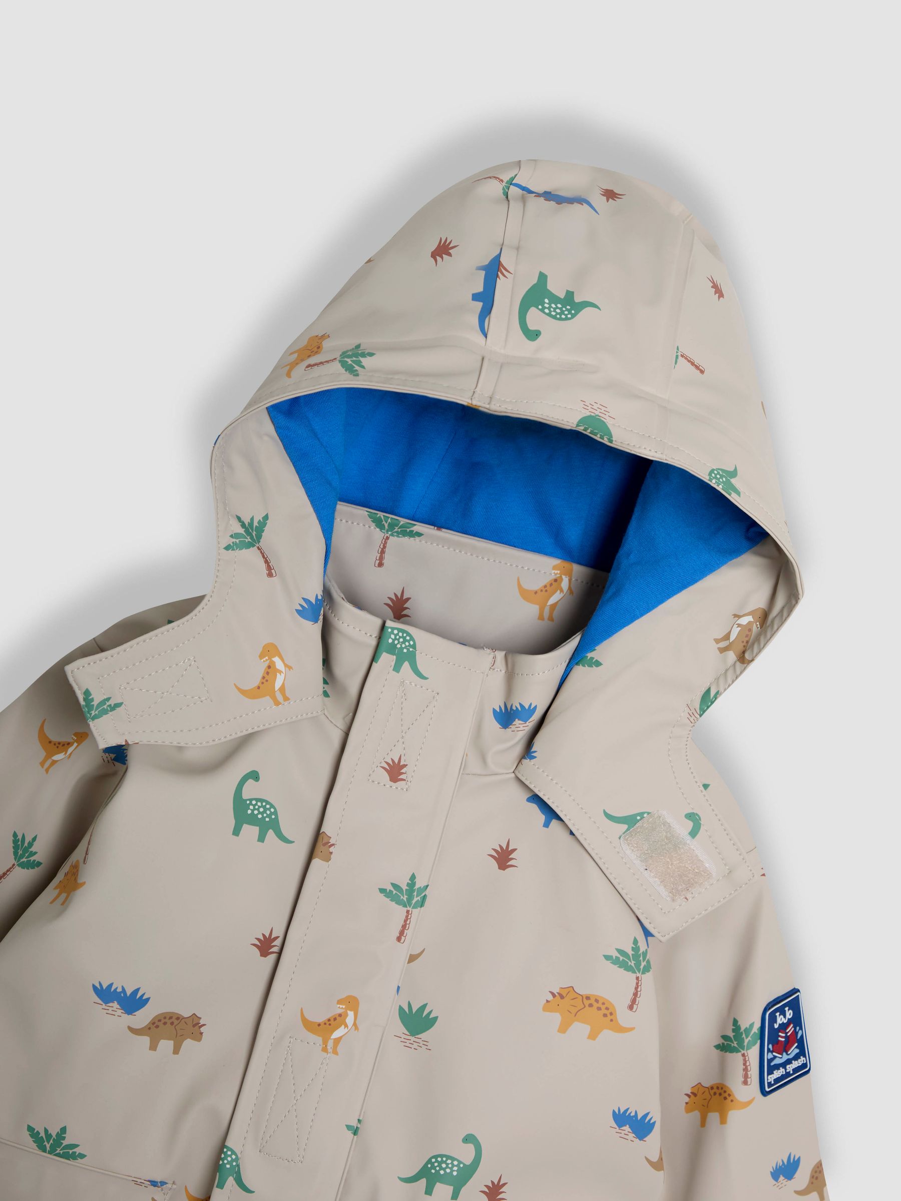 Natural Dinosaur Print Waterproof Jacket - Image 5 of 5