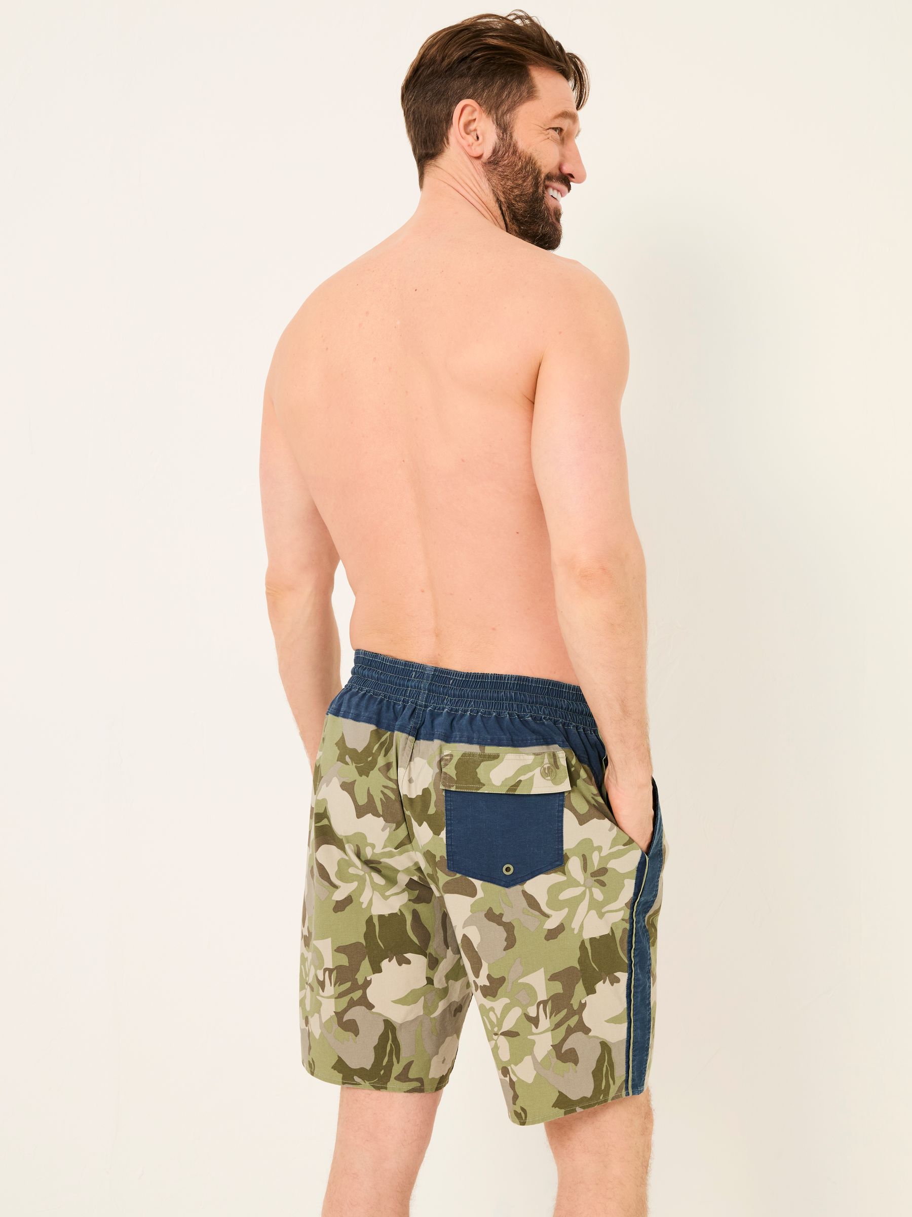 Camber Green Camo Swim Shorts - Image 2 of 6