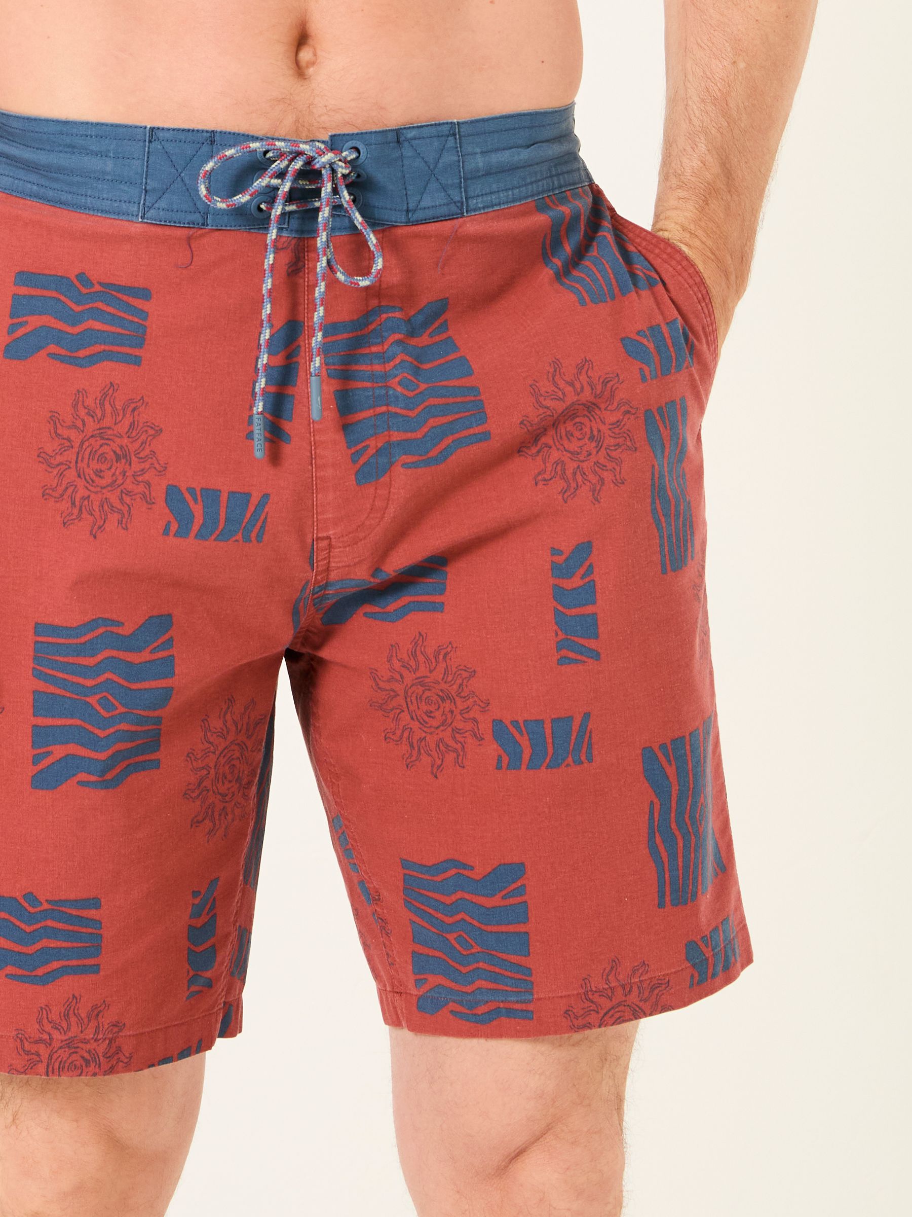 Camber Blue & Brown Swim Shorts - Image 7 of 9